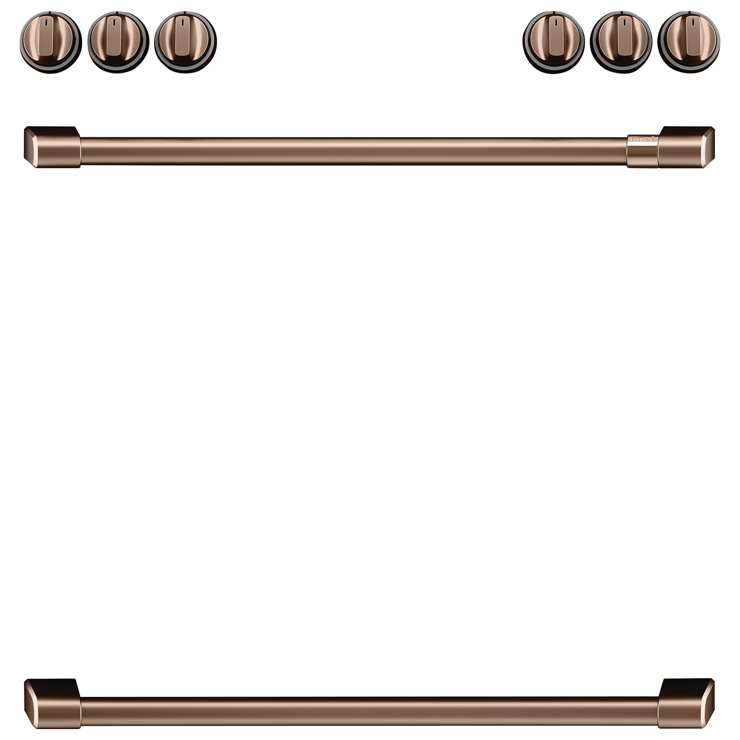 Café 8-Piece Electric Cooktop Handle Kit - Brushed Copper
