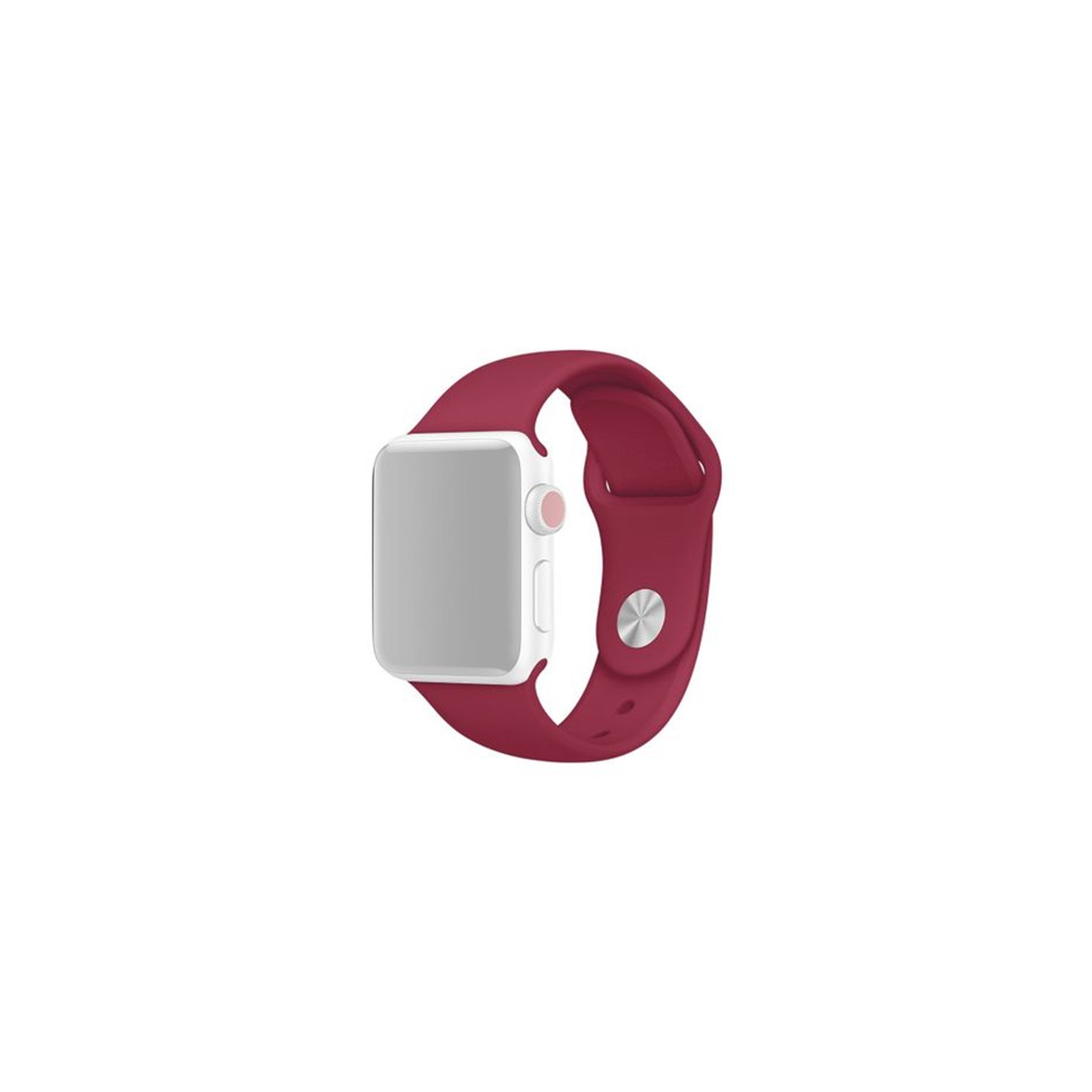 Soft Silicone Replacement Band Strap for Apple Watch iWatch Series 1 to 7 SE, 38mm 40mm 41mm, Wine