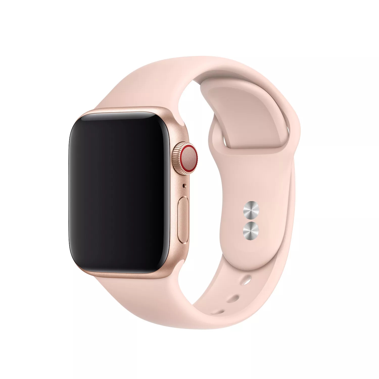 Soft Silicone Replacement Band Strap for Apple Watch iWatch Series 1 to 10 SE Ultra, 42mm(Series 123) 44mm 45mm 46mm 49mm, Rose Gold