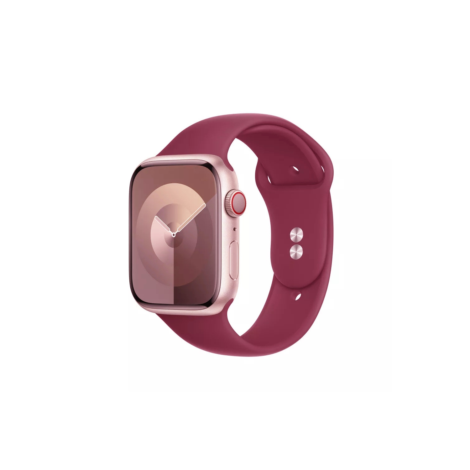 Soft Silicone Replacement Band Strap for Apple Watch iWatch Series 1 to 10 SE Ultra, 42mm(Series 123) 44mm 45mm 46mm 49mm, Wine