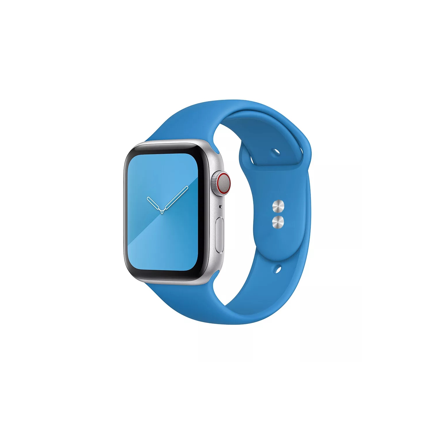 Soft Silicone Replacement Band Strap for Apple Watch iWatch Series 1 to 10 SE Ultra, 38mm 40mm 41mm 42mm(Series 10), Blue