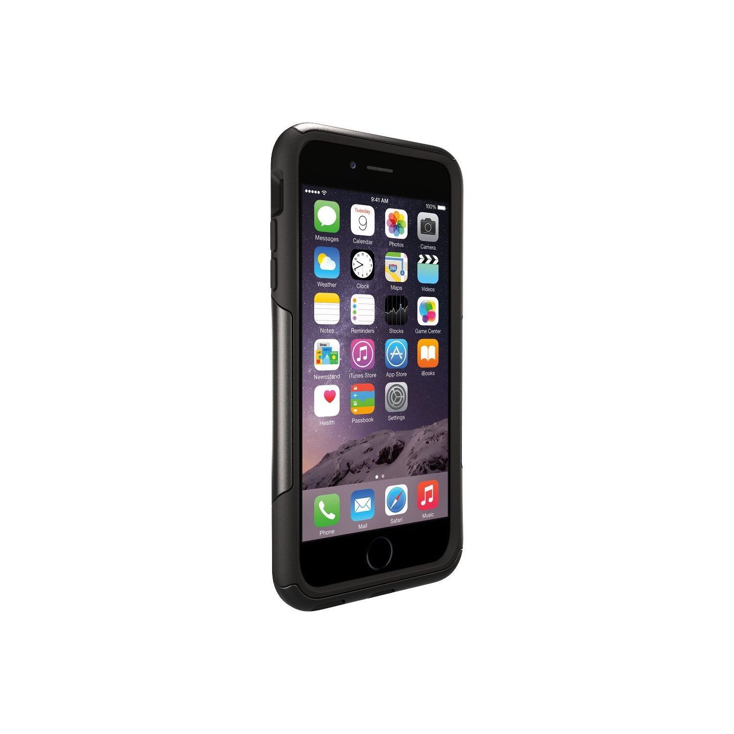 OtterBox COMMUTER iPhone 6 Plus/6s Plus Case - Retail Packaging - BLACK (Discontinued by Manufacturer)