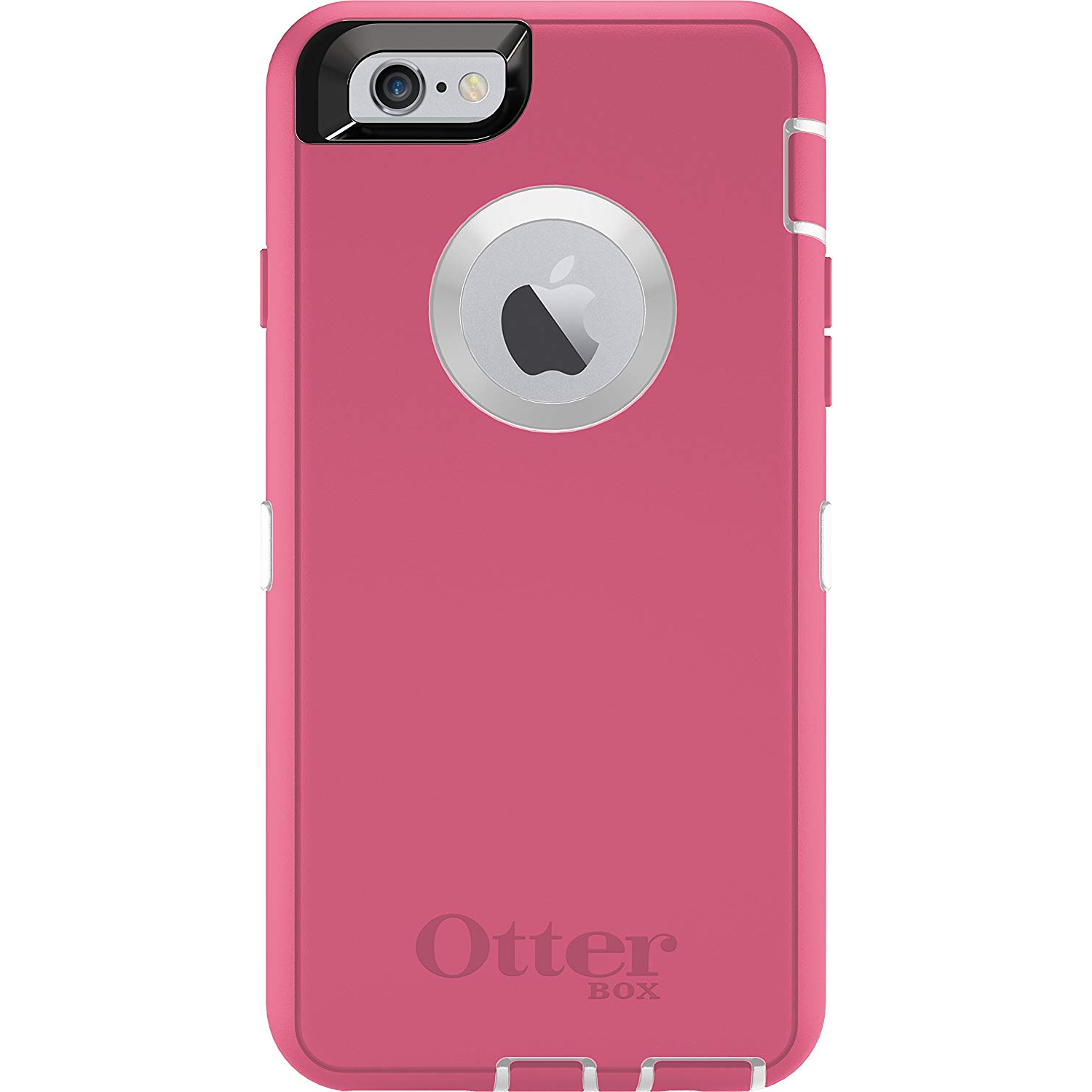 OtterBox Defender Series iPhone 6 Plus Only Case (5.5" Version), Retail Packaging, Neon Rose (Whisper White/Blaze Pink)