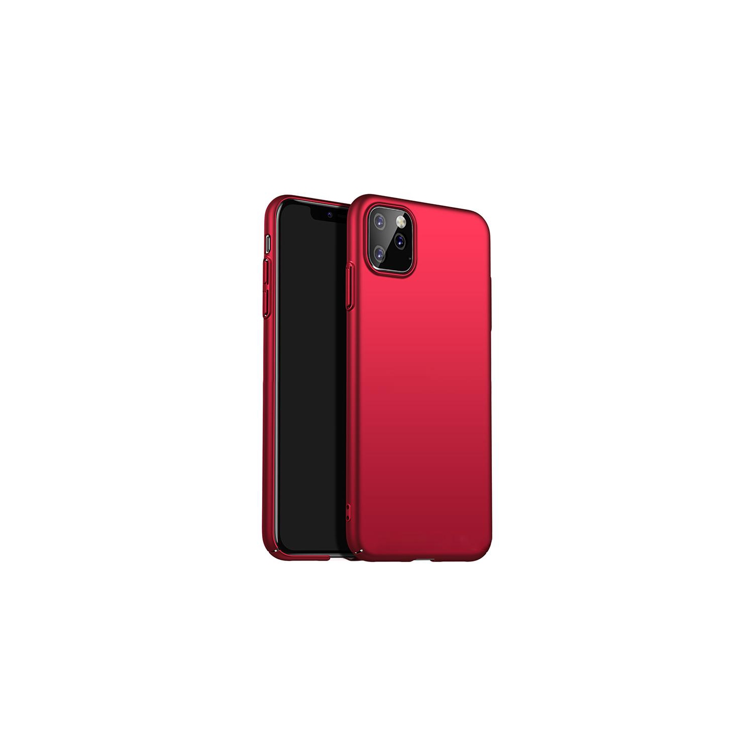 PANDACO Hard Shell Metallic Red Case for iPhone 11 Pro