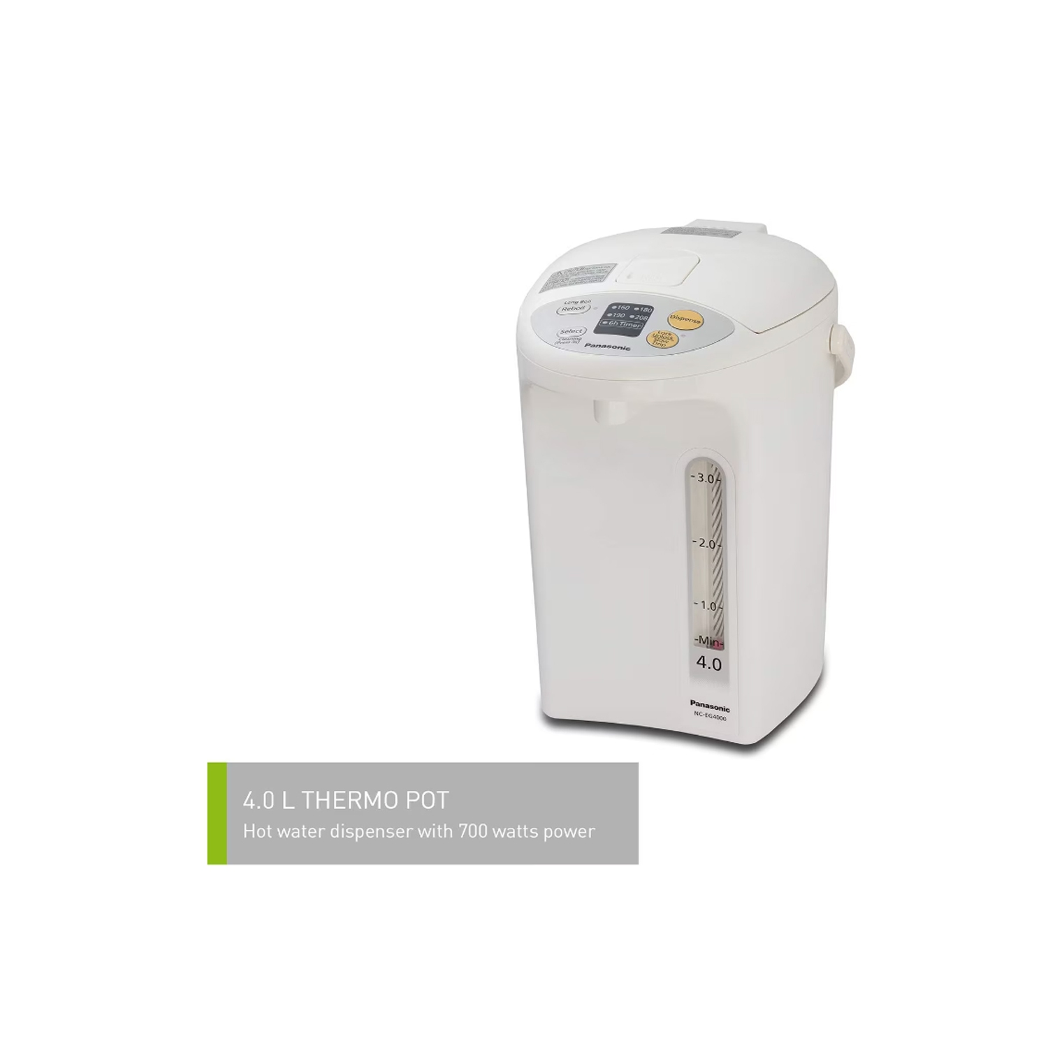 Open Box -Panasonic Electric Thermo Pot Hot Water Boiler Dispenser NC-EG4000