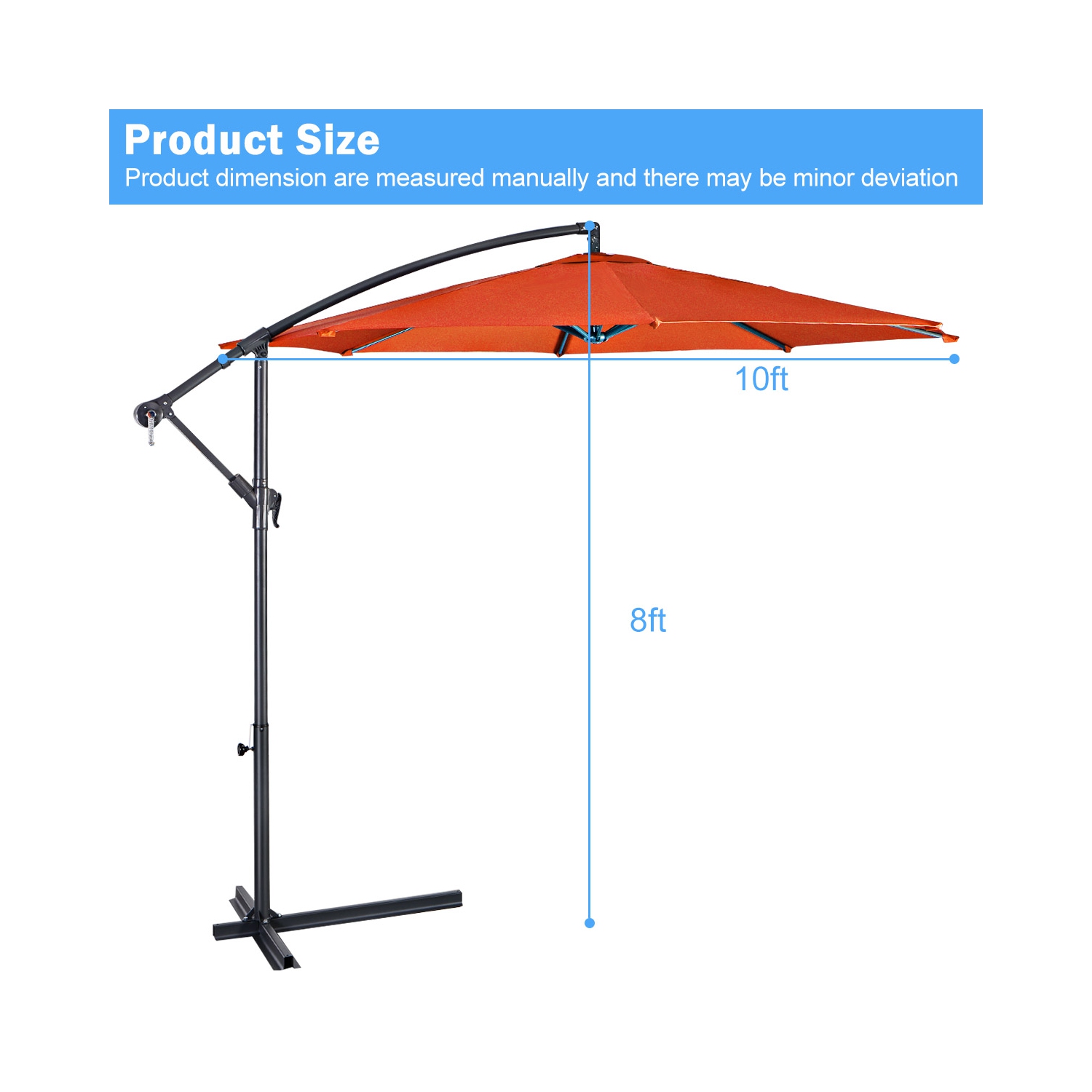 Parasol déporté 305cm