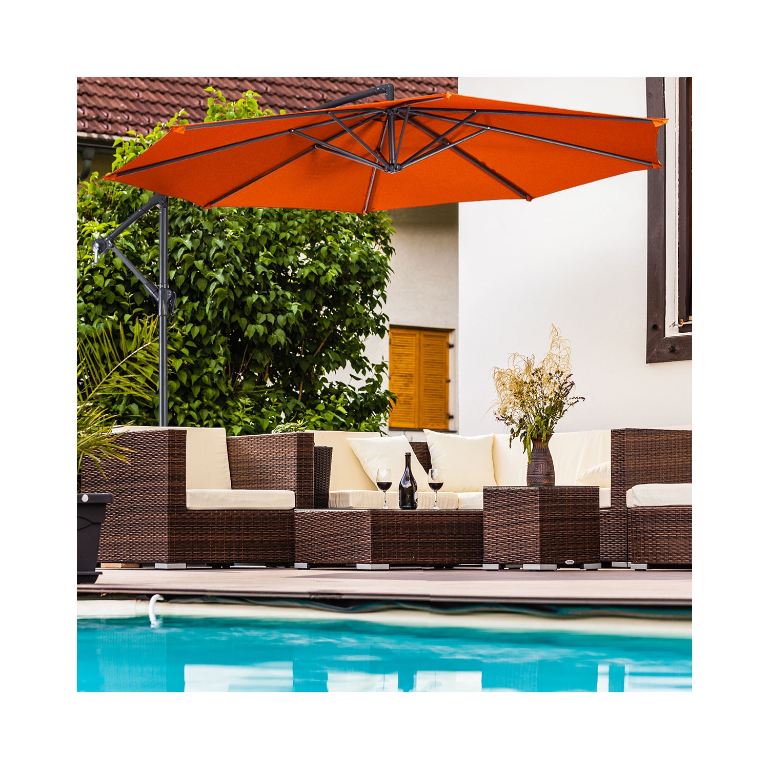 Parasol déporté 305cm