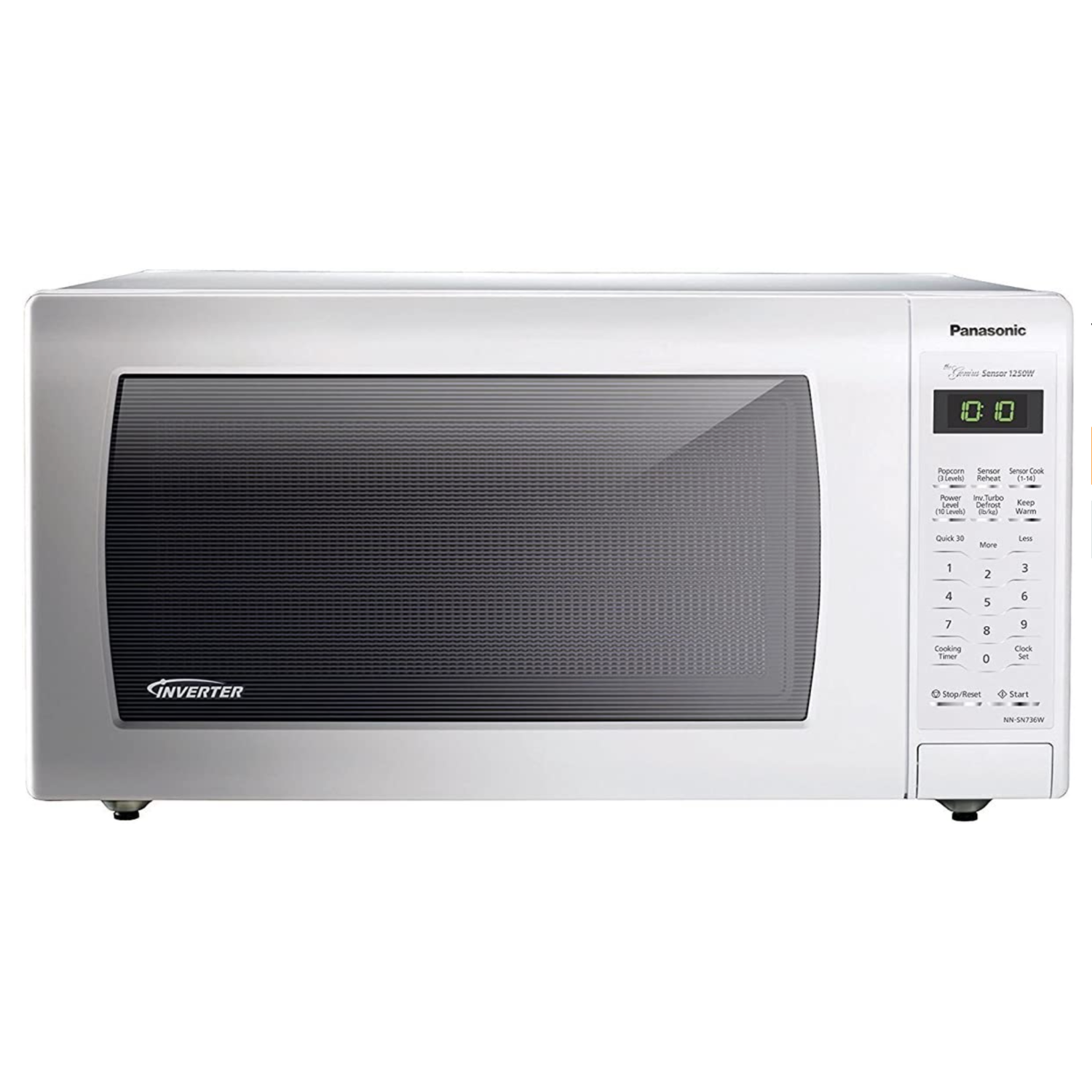 Panasonic 1.6 Cu. ft. Countertop Microwave Oven with Inverter Technology (NN-SN736W) - White