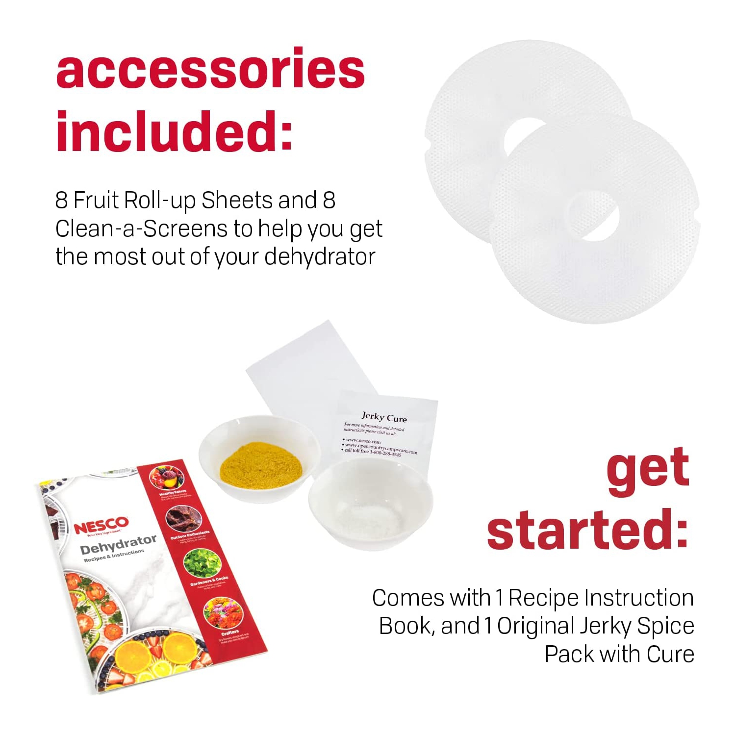 Nesco American 8 Tray Gardenmaster Pro Food Harvet Déshydrateur pour Jerky et Snacks - Blanc