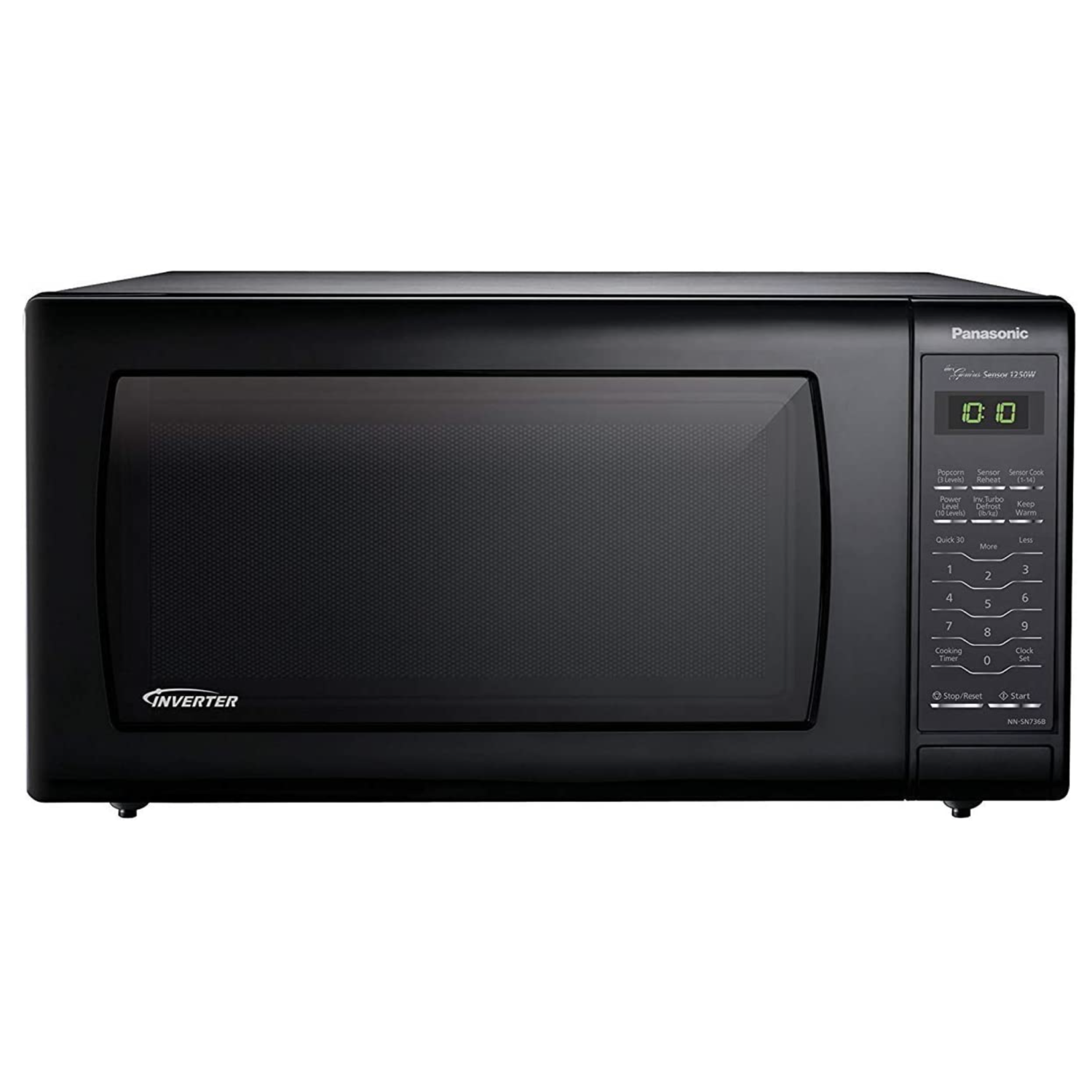 Panasonic 1.6 Cu. ft. Countertop Microwave Oven with Inverter Technology (NN-SN736B) - Black