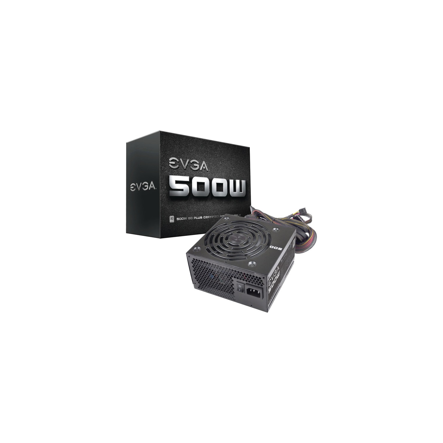 EVGA 500W 80Plus Power Supply Unit (100-W1-0500-KR)