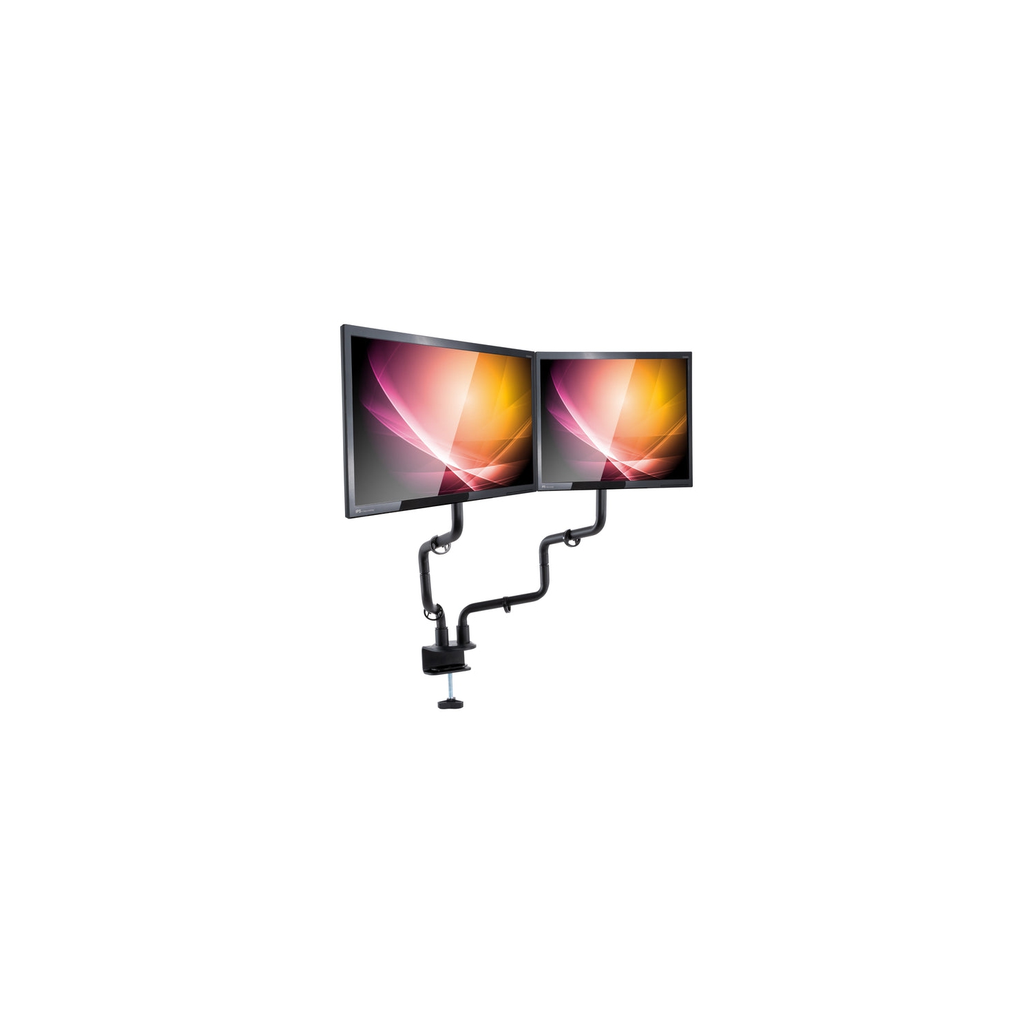 Bras pour écran double Allsop Metal Art - Noir