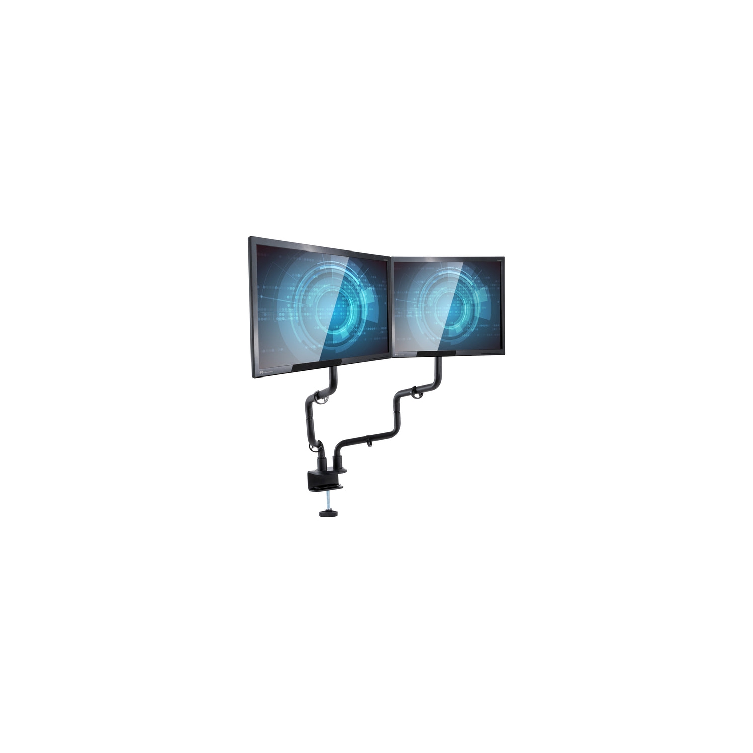 Bras pour écran double Allsop Metal Art - Noir