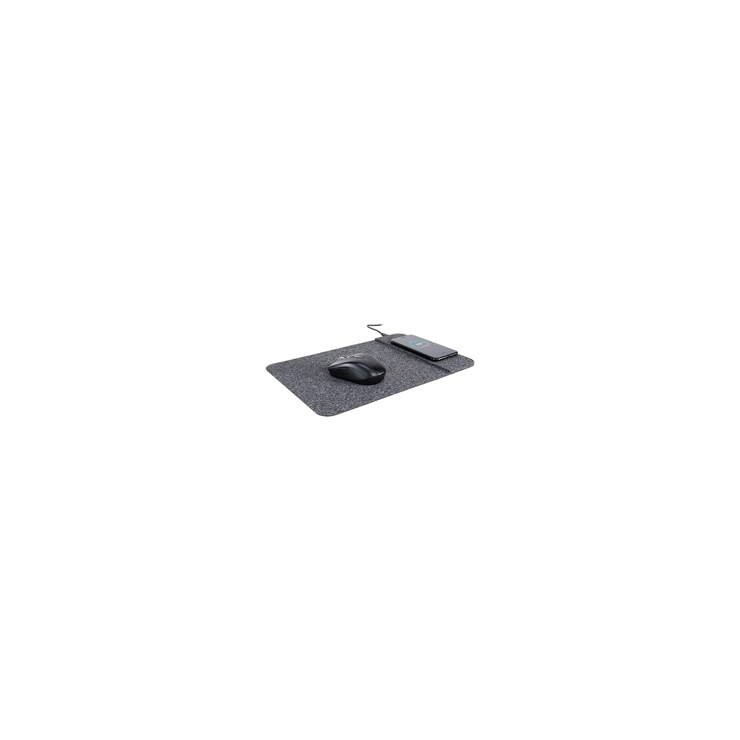 Tapis de souris à recharge sans fil Qi PowerTrack d’Allsop - Gris