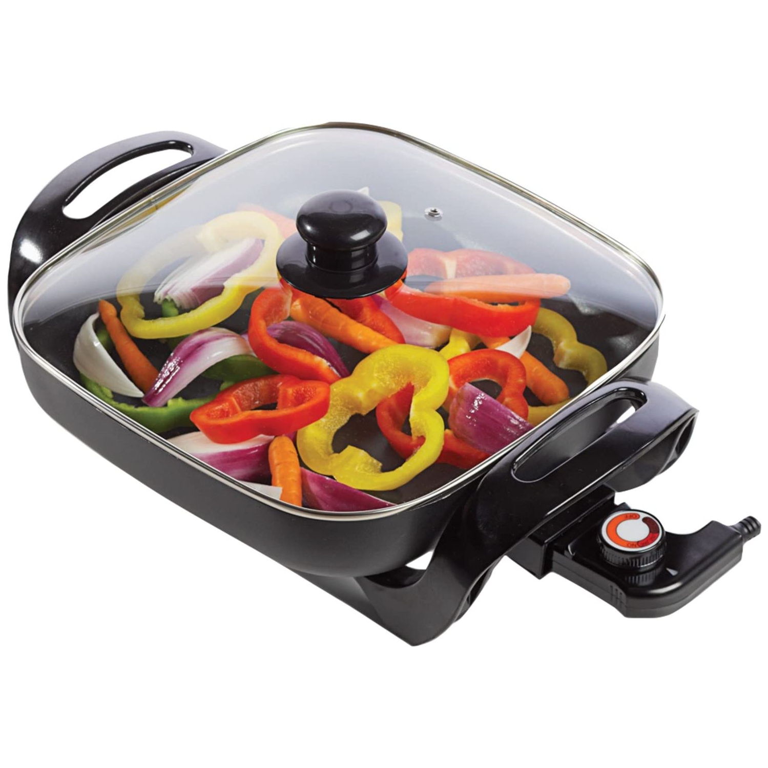 Brentwood 12” Non-Stick Electric Skillet with Glass Lid - SK65