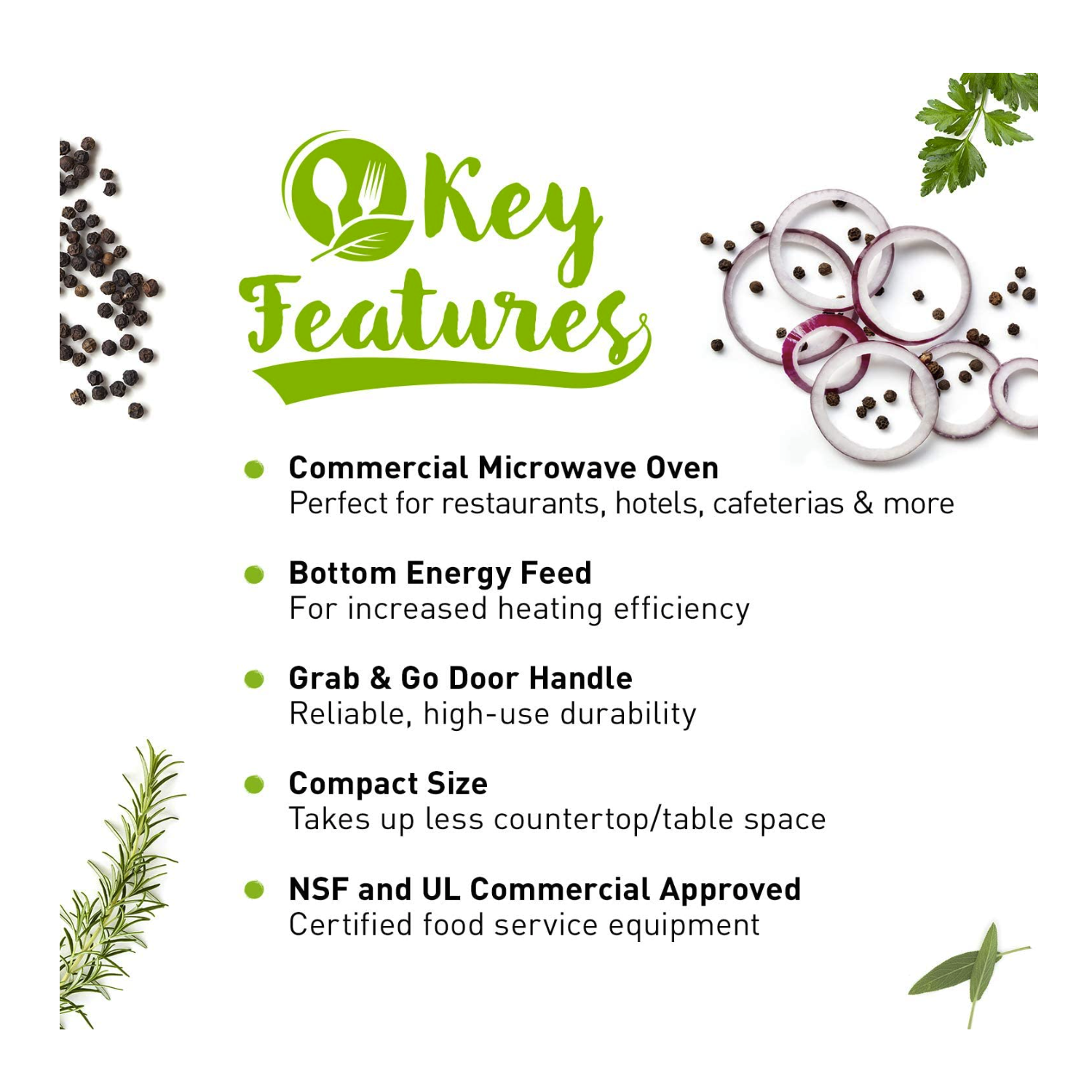 Panasonic 0.8 Cu. Ft Heavy-Duty Commercial Microwave, Touch Screen - 1000W of Cooking Power