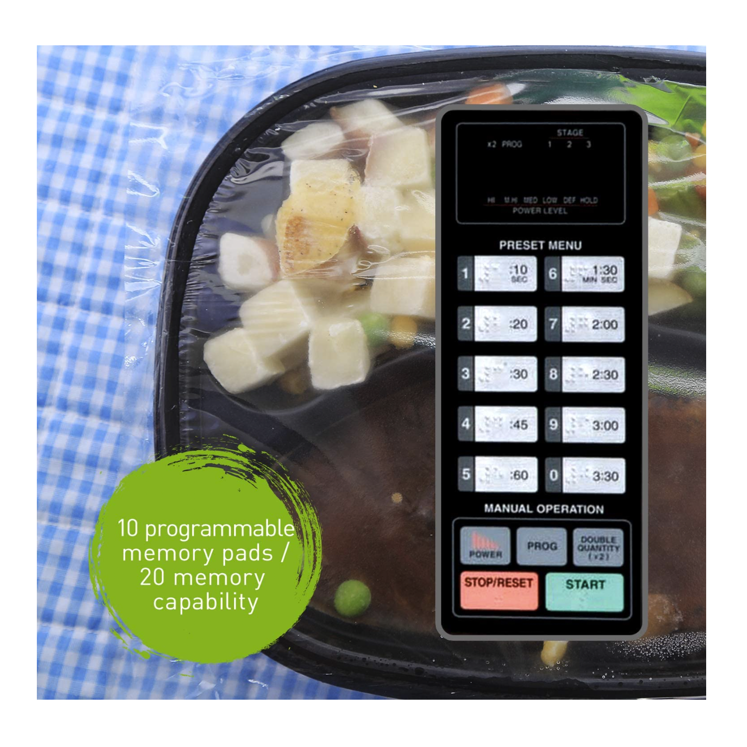 Panasonic 0.8 Cu. Ft Heavy-Duty Commercial Microwave, Touch Screen - 1000W of Cooking Power