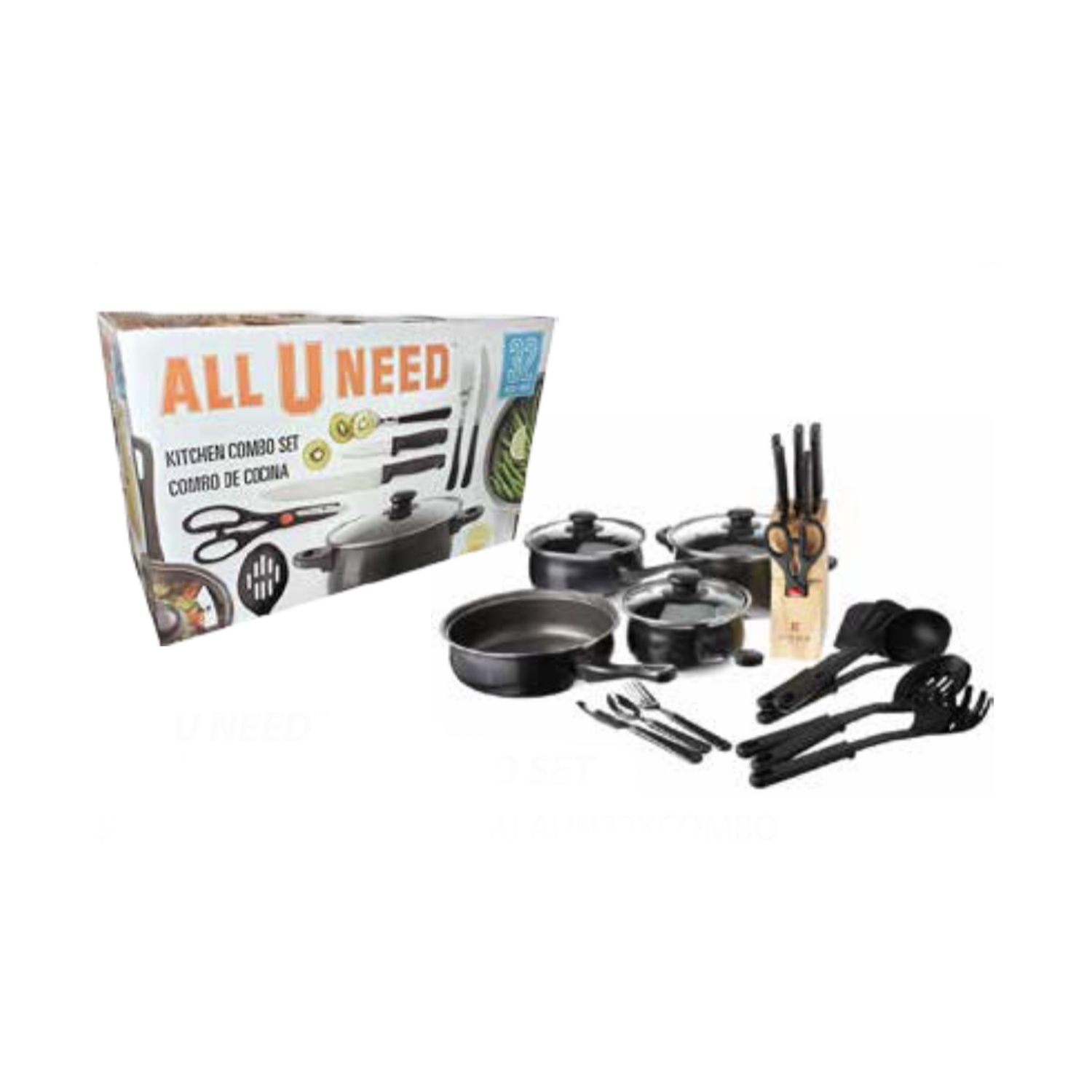 Gibson Home Total Kitchen 32 Piece Cookware Combo Set