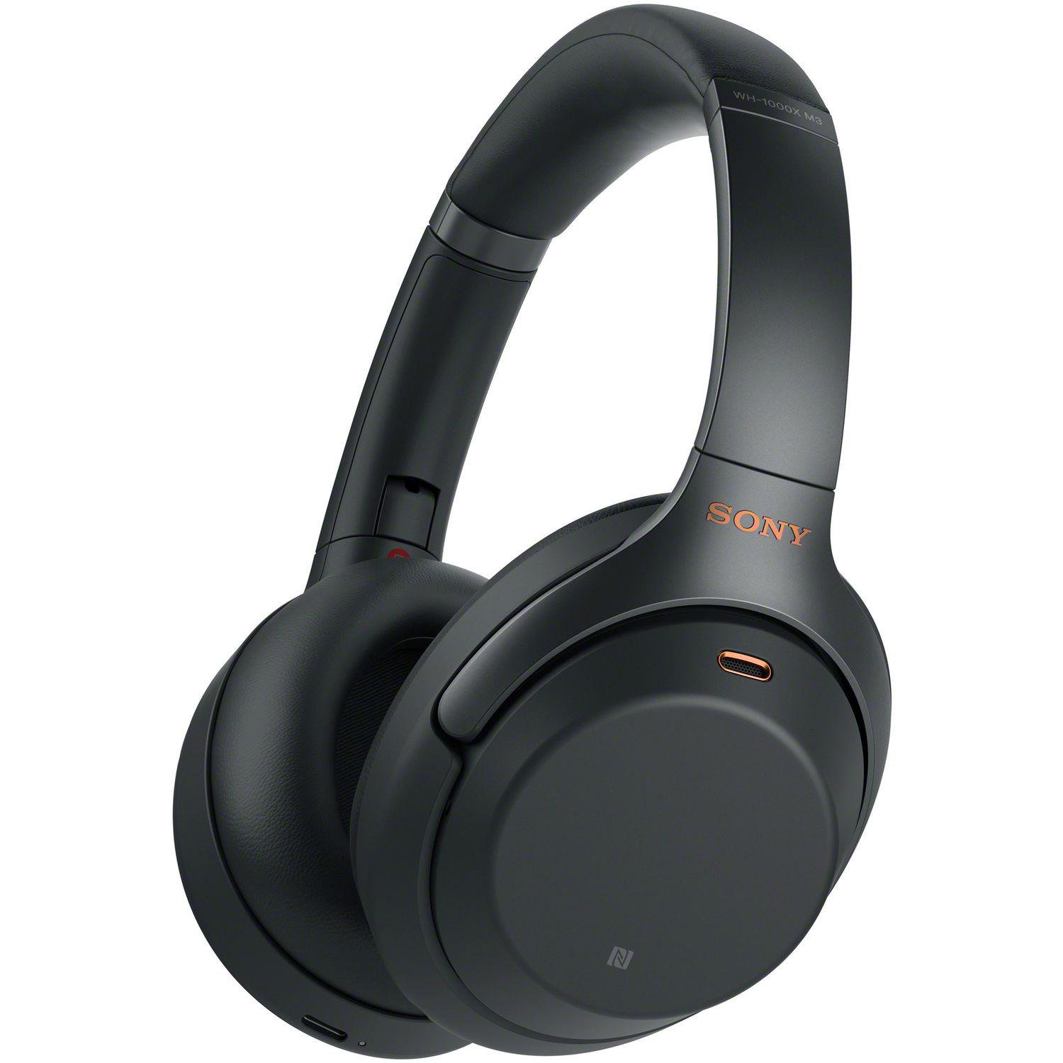 Sony WH-1000XM3 Wireless Noise-Canceling Over-Ear Headphones BLACK 