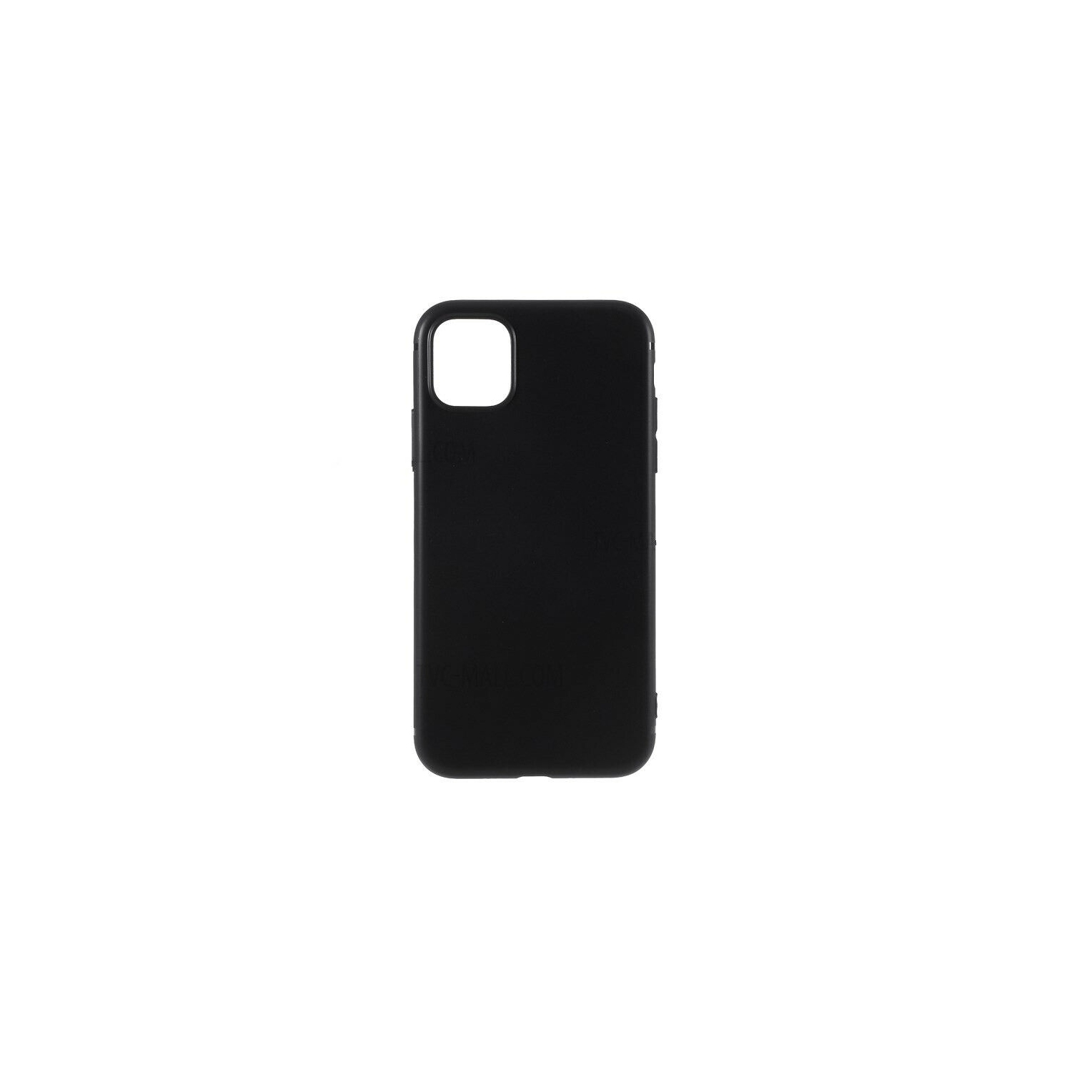 Siège de protection arrière en silicone souple pour iPhone 11, noir