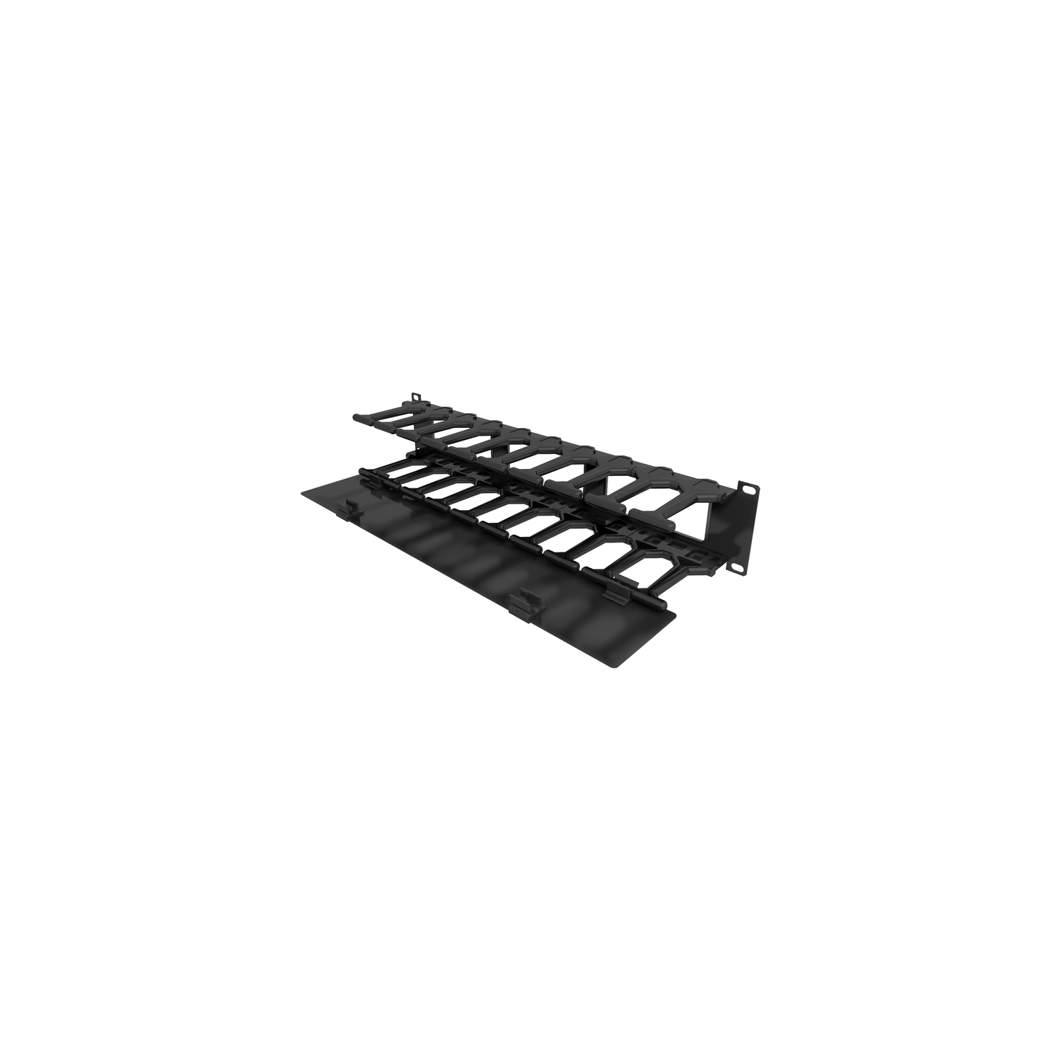 Vertiv 2U x 4" Horizontal Cable Manager, Single-Sided with Cover