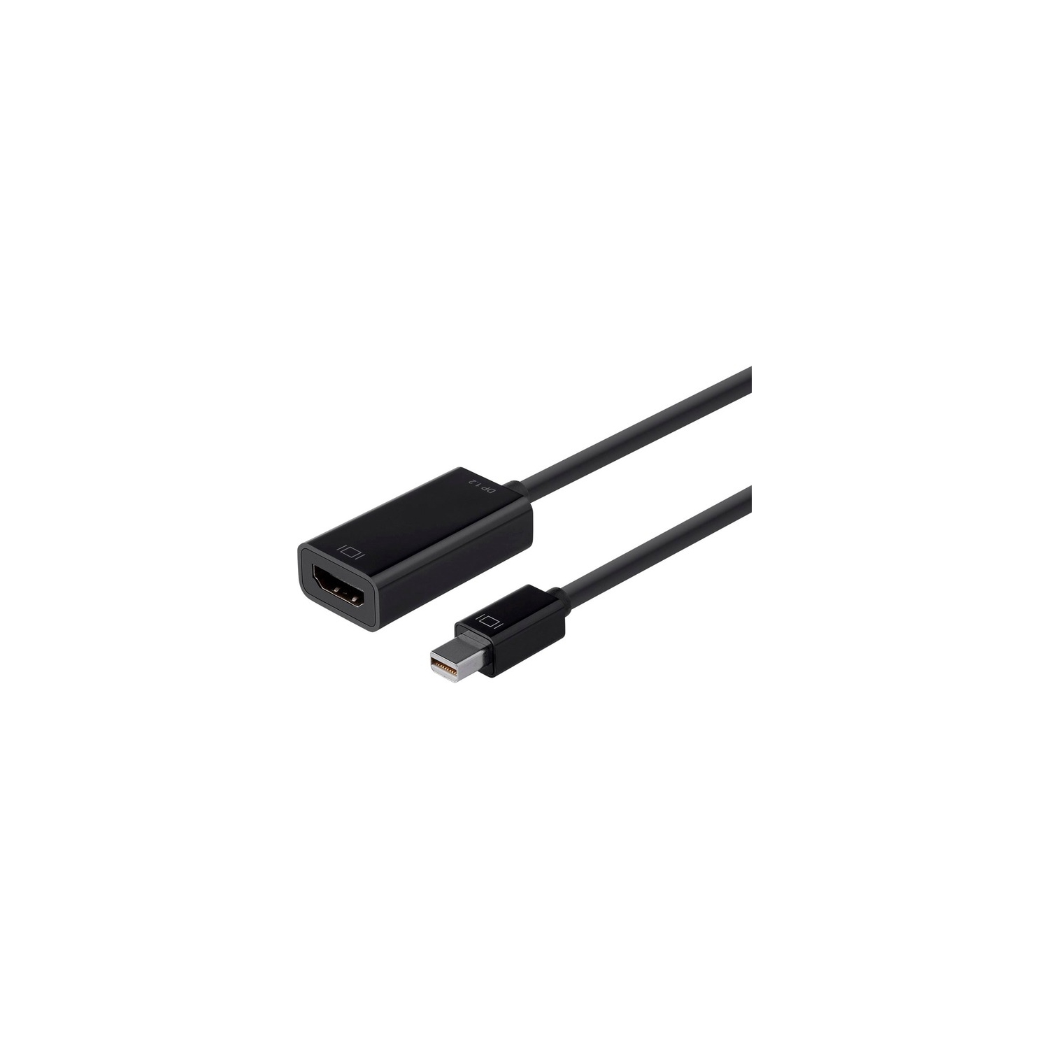 Monoprice Mini DisplayPort 1.2a / Thunderbolt to 4K HDMI Passive Adapter, Black
