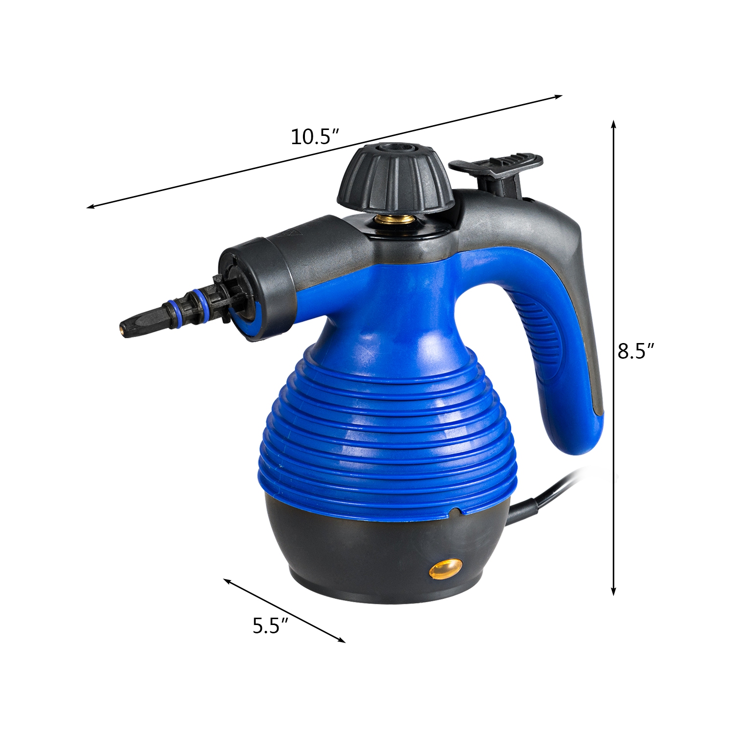 Costway Multifunction Portable Steamer Household Steam Cleaner 1050W W/Attachments Blue