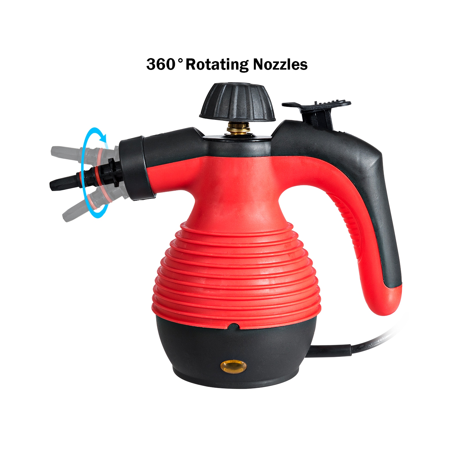 Costway Multifunction Portable Steamer Household Steam Cleaner 1050W W/Attachments Red