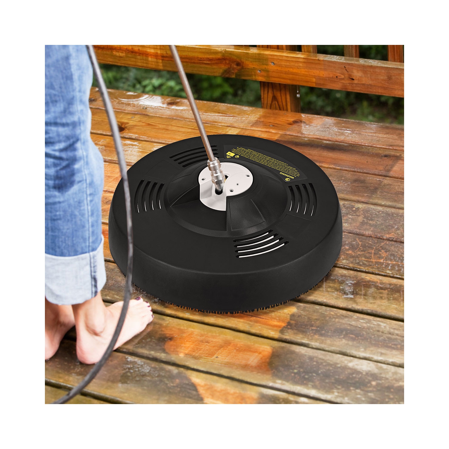 Costway 16-Inch Pressure Washer Surface Cleaner Attachment 3000 PSI