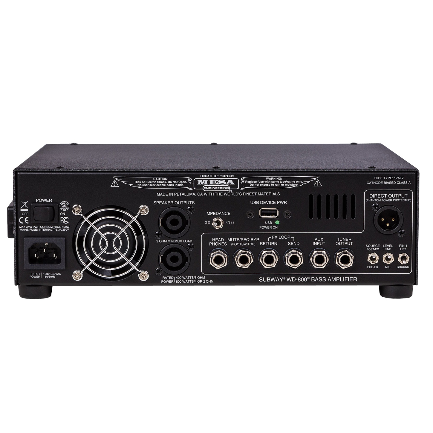 Mesa Boogie Subway WD-800 Bass Head w/Tube Pre