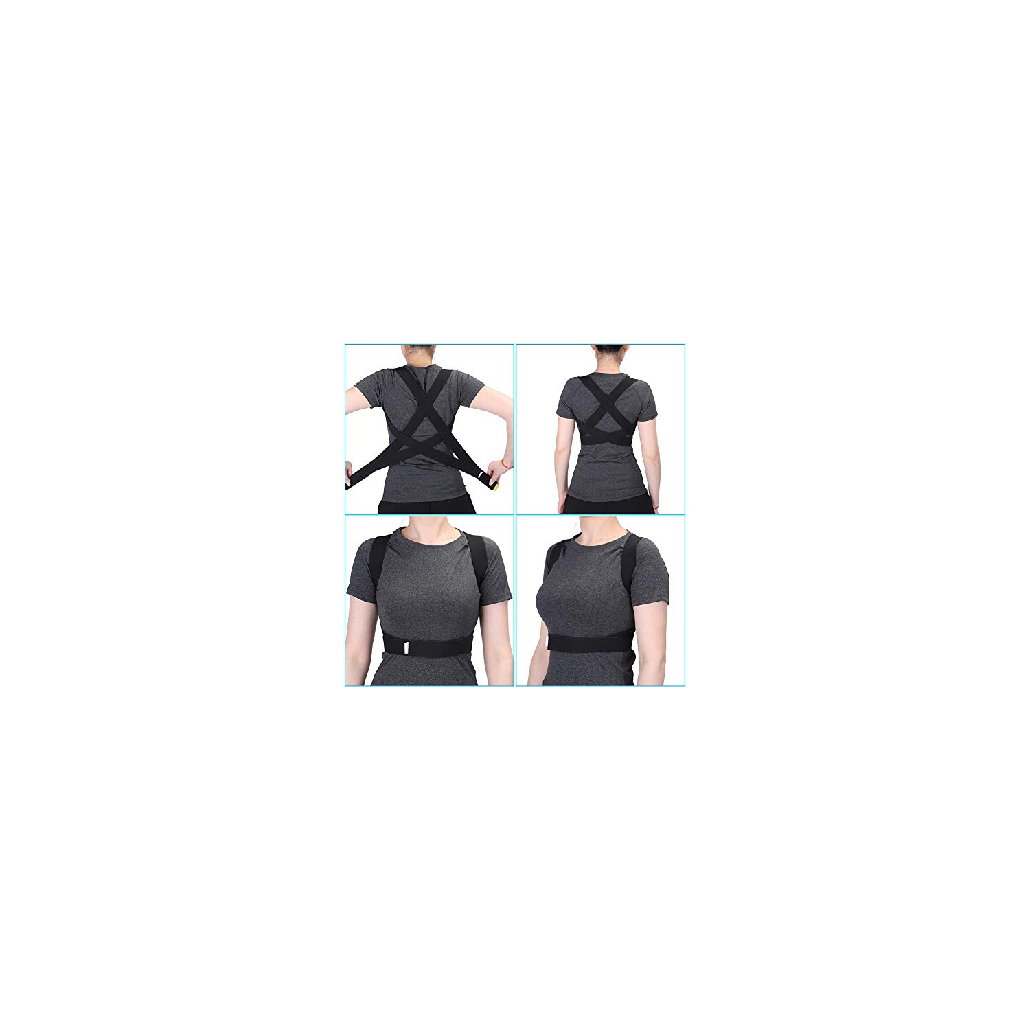 Back Support Posture Corrector, Adjustable Posture Corrector Lumbar Waist Shoulder Corset Spine Support Posture