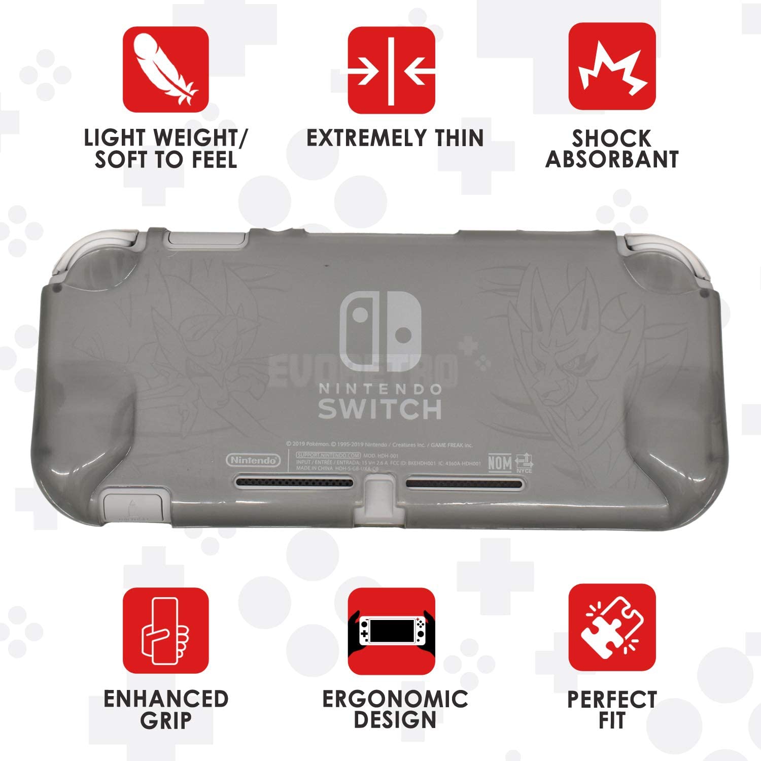 Kit de démarrage pour Nintendo Switch Lite avec protecteur d'écran en verre trempé, étui de transport, support pliable, et plus