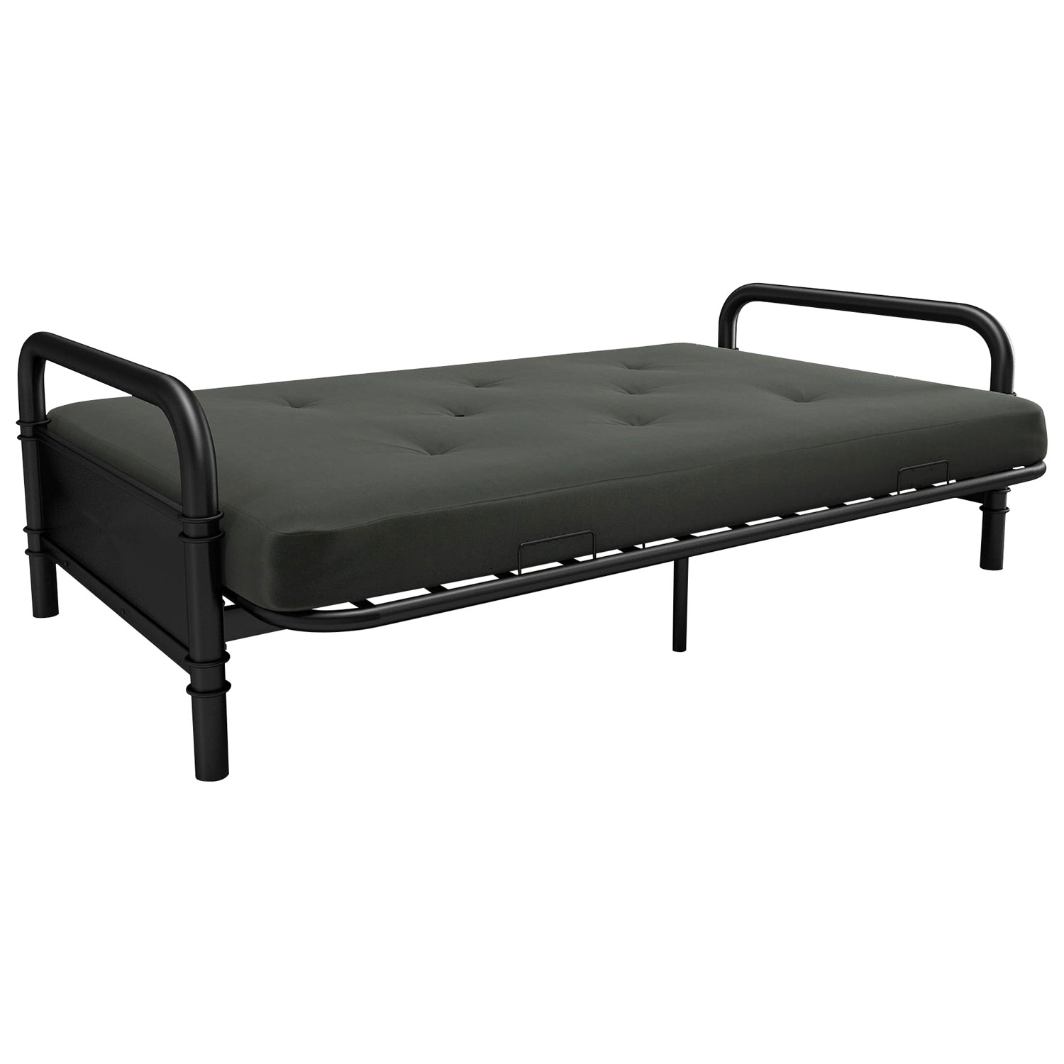 Futon en polyester contemporain Mali de DHP - Gris