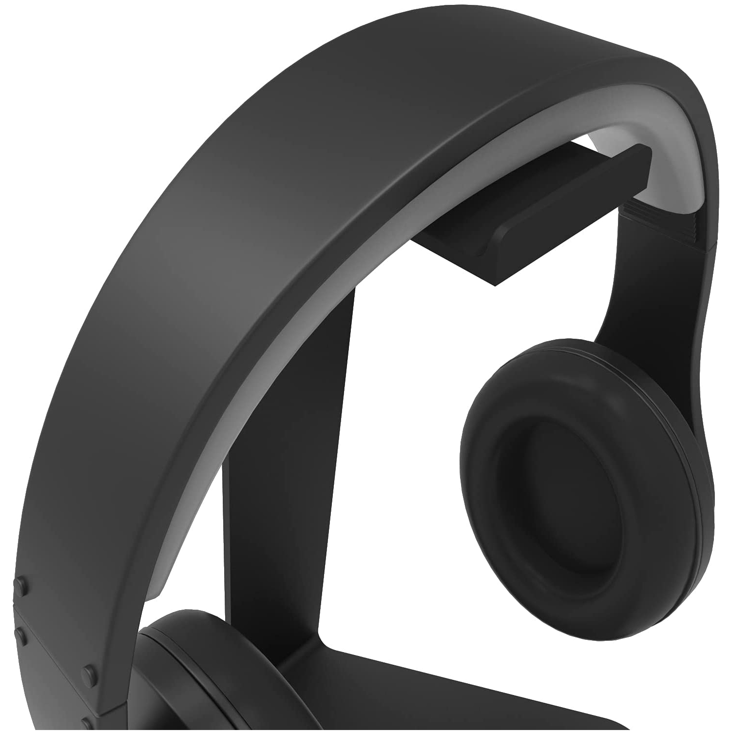 Kanto H1S Universal Headphone Stand with Silicone Padding, Silver