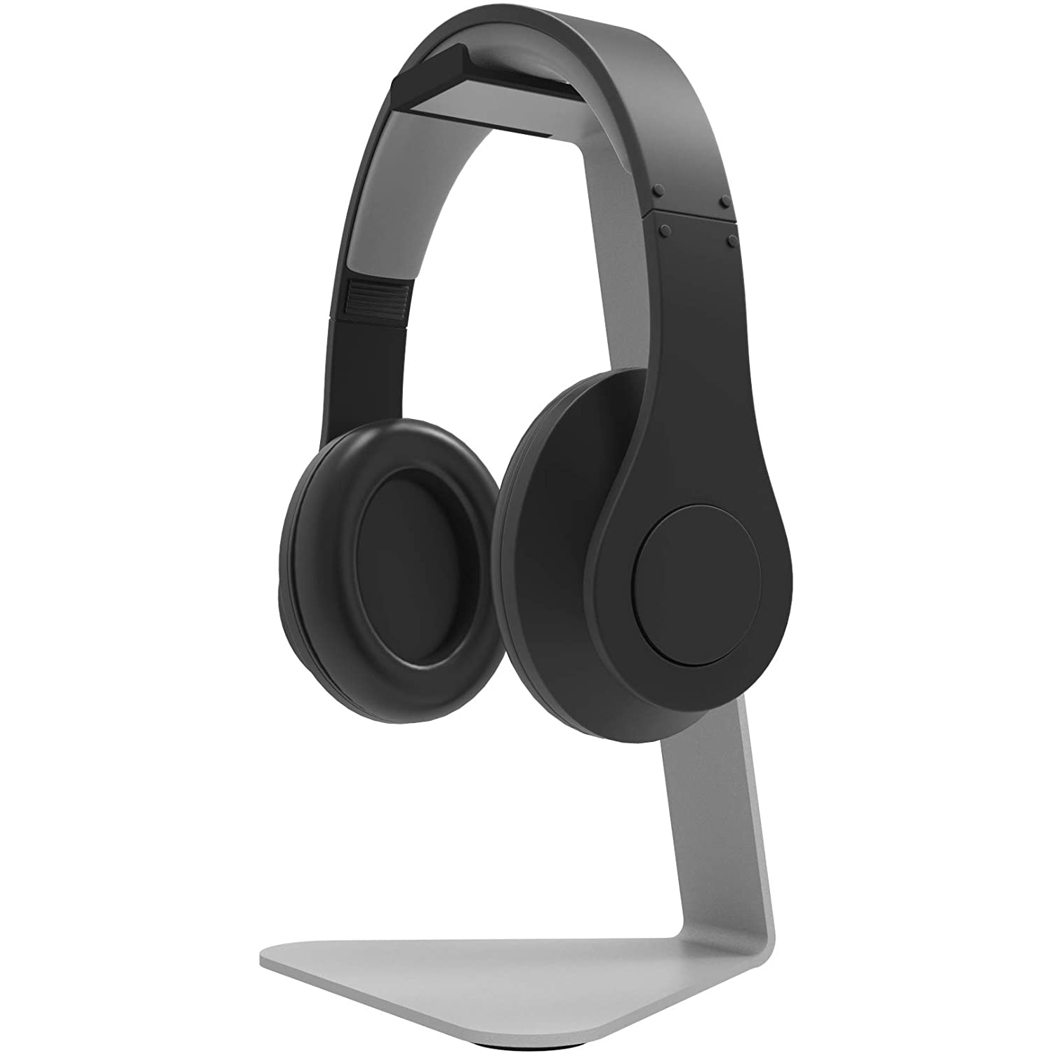 Kanto H1S Universal Headphone Stand with Silicone Padding, Silver