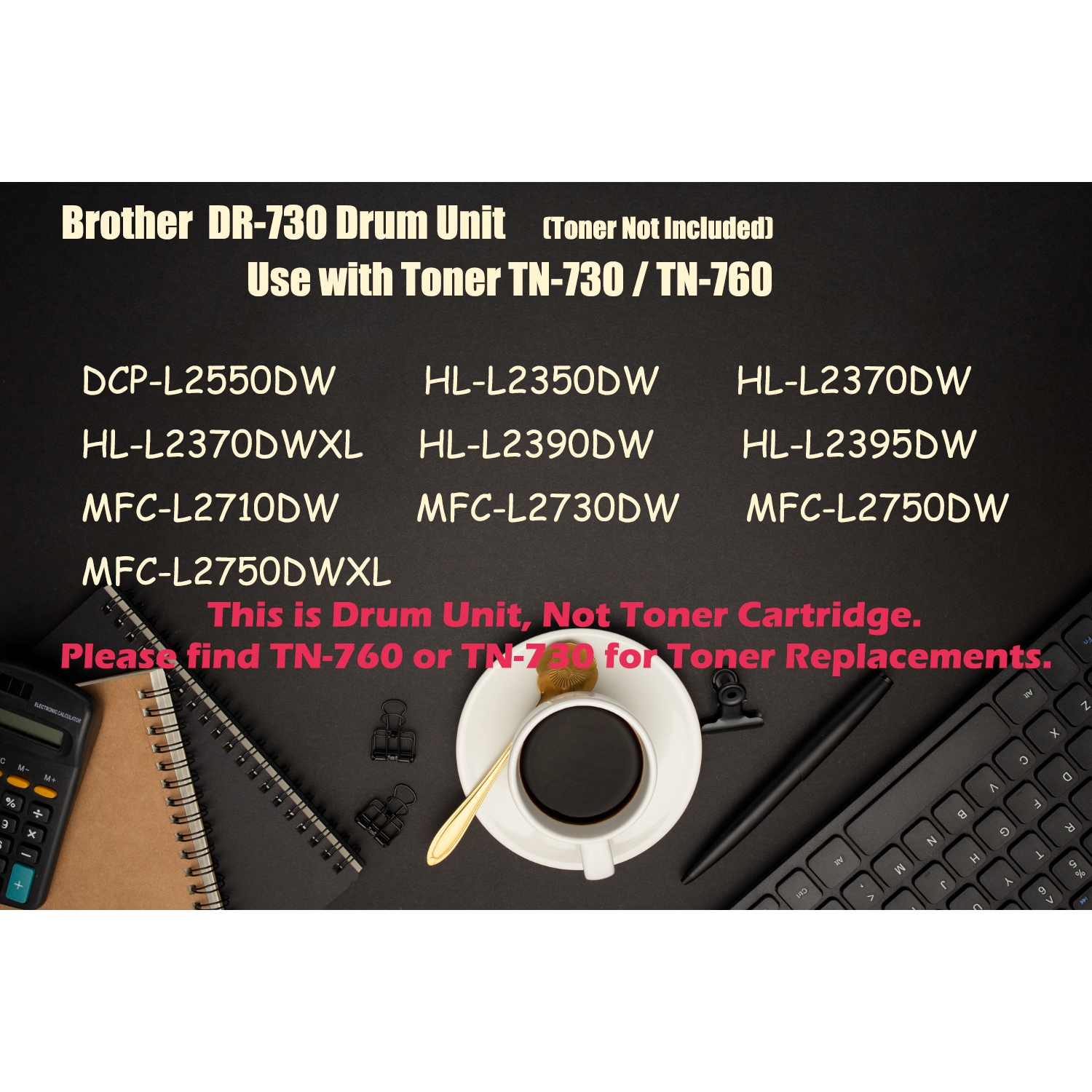 Ultra Toner™ Superior New Brother DR730 Compatible Drum for TN760-Brother Printer