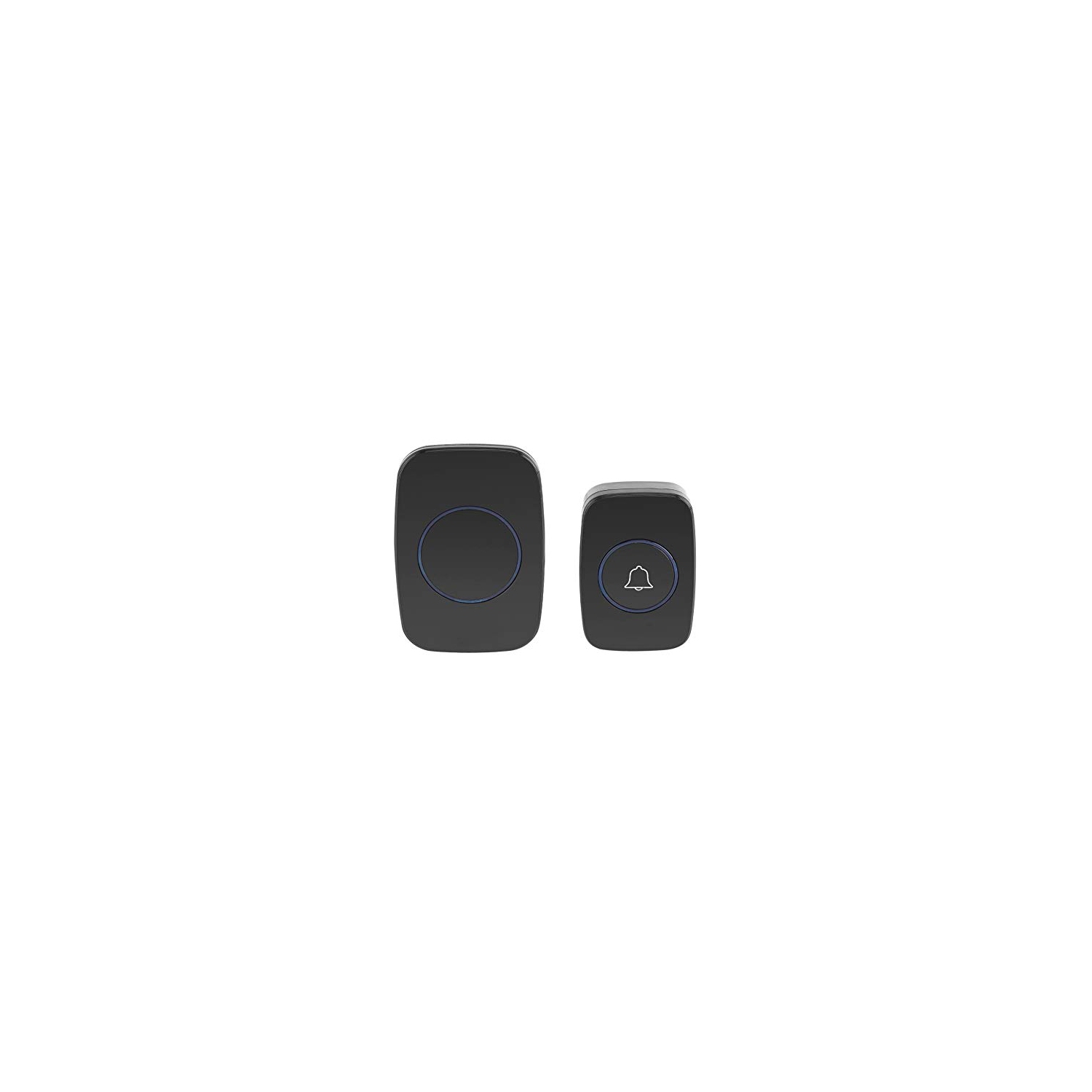 Wireless Doorbell Kit 1 Receiver & 1 Transmitter Wireless Door Bell Chime Kit Remote Control Waterproof Plug LED Light