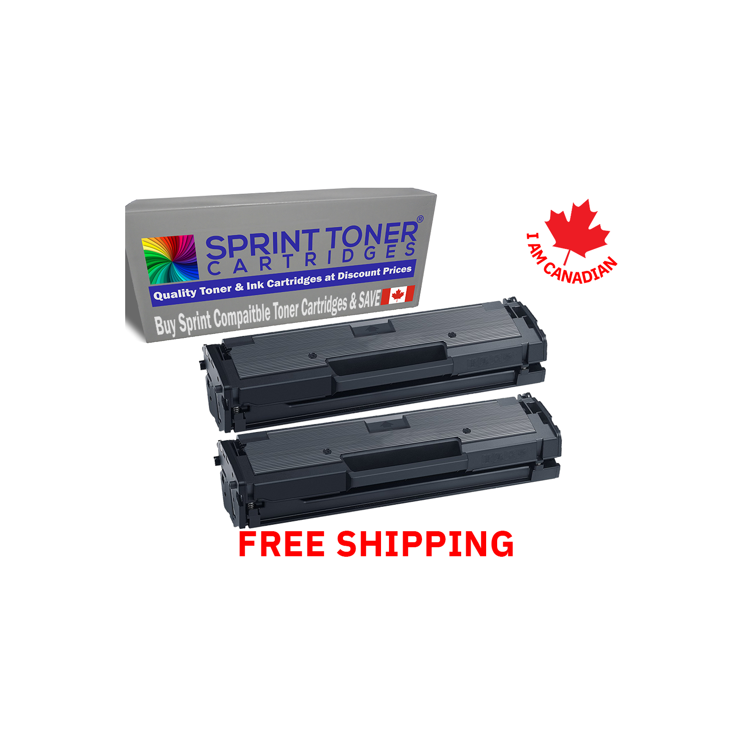 Twin Pack Compatible with Samsung MLTD-111S , MLTD111S Black Toner Cartridge Xpress Printers. SL-M2020W, SL-M2070W, SL-M2070FW
