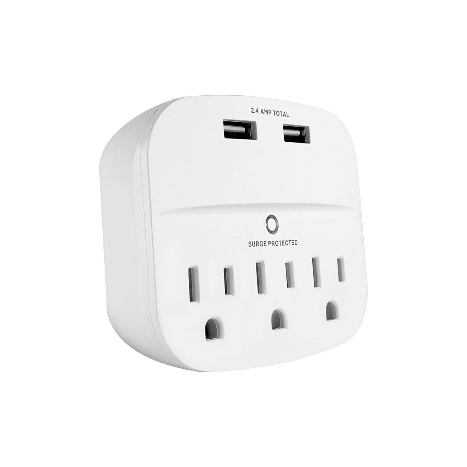 AMX PA-35 Surge Protectors 3 Outlet With 2 USB Ports 2.4A