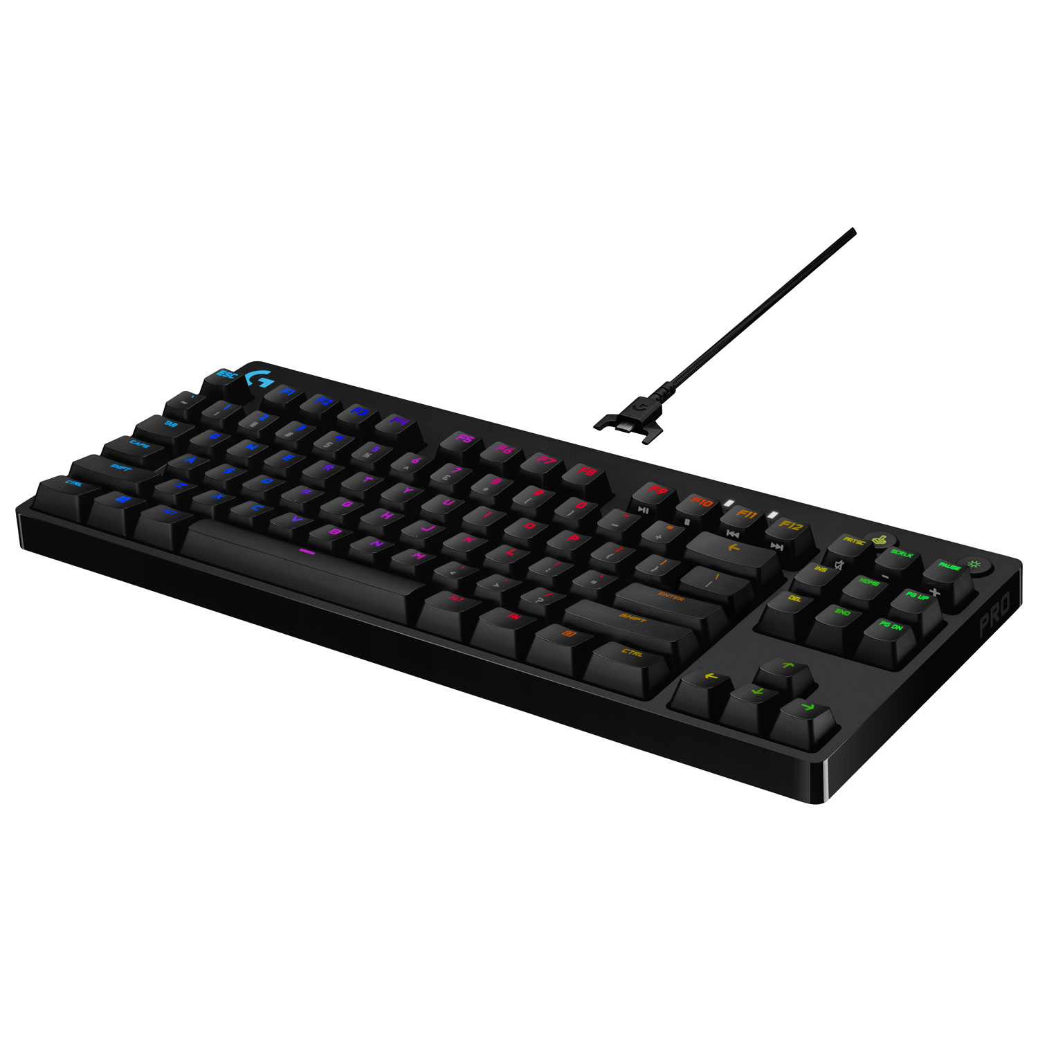 Logitech G Pro Backlit Mechanical GX Blue Clicky Gaming Keyboard