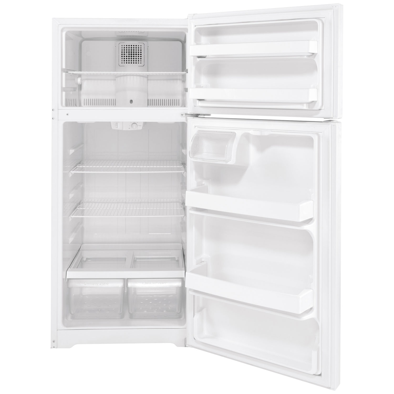 GE 28" 16.6 Cu. Ft. Top Freezer Refrigerator - White