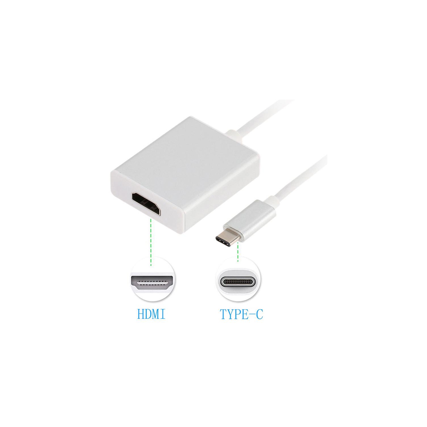 USB 3.1 USB-C Male Type C to HDMI Female Adapter Converter Cable for Mackbook Notebook Tablet