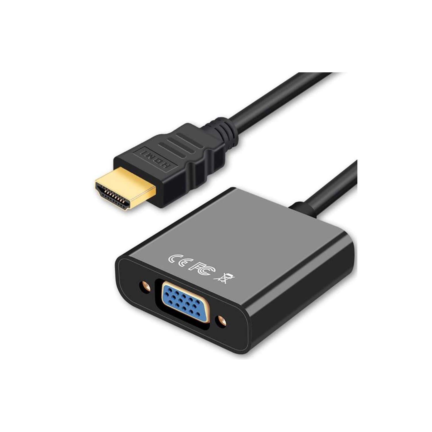 【CSmart】 HDMI Male to VGA Female 1080P Video Converter Adapter Cable for TV & Monitor