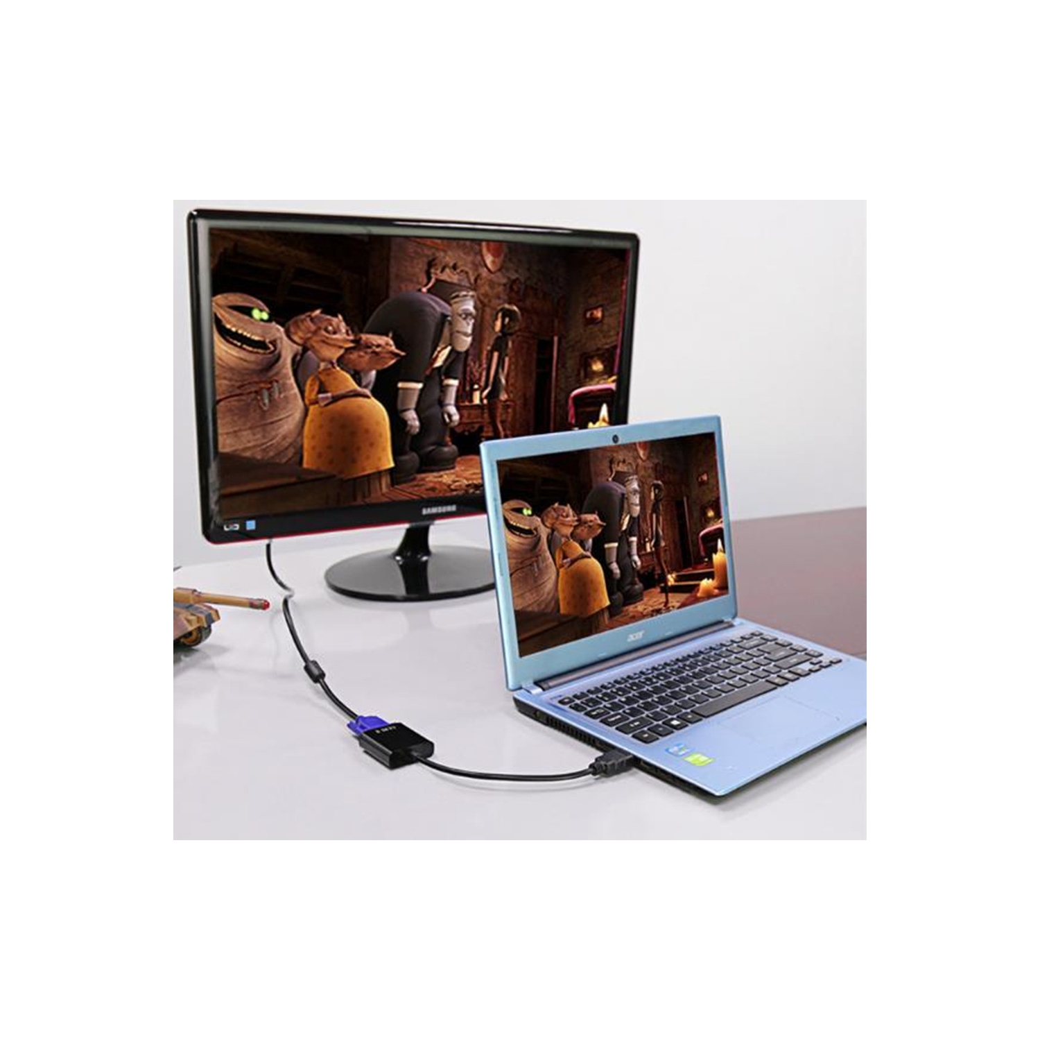 【CSmart】 HDMI Male to VGA Female 1080P Video Converter Adapter Cable for TV & Monitor