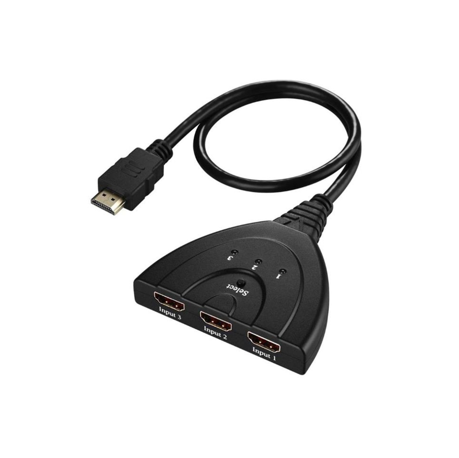 HDMI Male to 3 Ports HDMI Female 3 Input 1 Output Auto Switcher Splitter Converter Adapter Cable