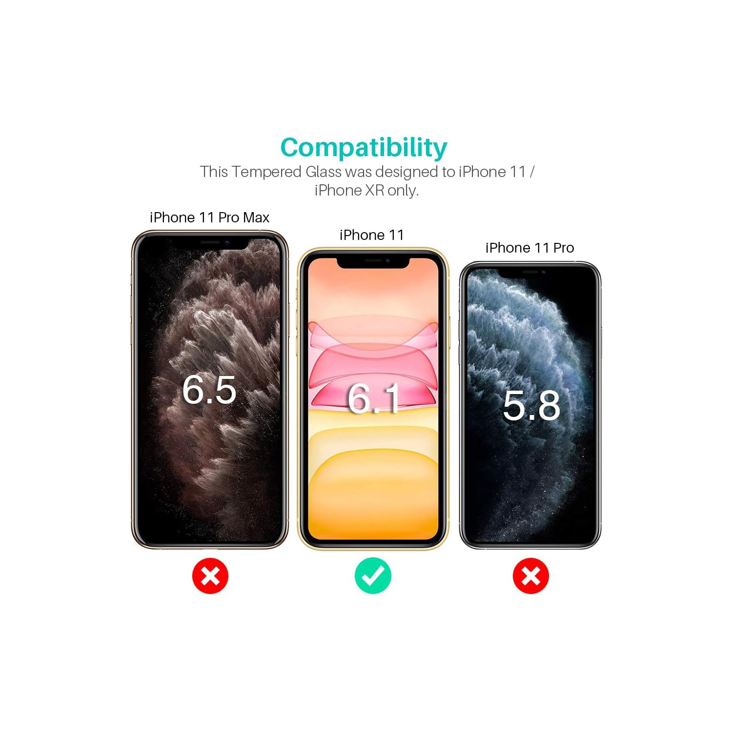 [4 Pack] LK 4 Pack Screen Protector for iPhone 11 and iPhone XR 6.1 inch, Tempered Glass Case Friendly, Alignment Frame Easy Installation - 3D Touch