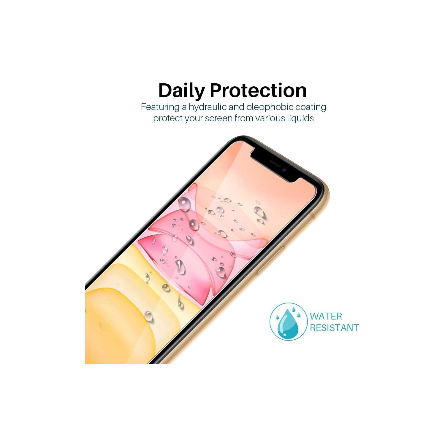 [4 Pack] LK 4 Pack Screen Protector for iPhone 11 and iPhone XR 6.1 inch, Tempered Glass Case Friendly, Alignment Frame Easy Installation - 3D Touch