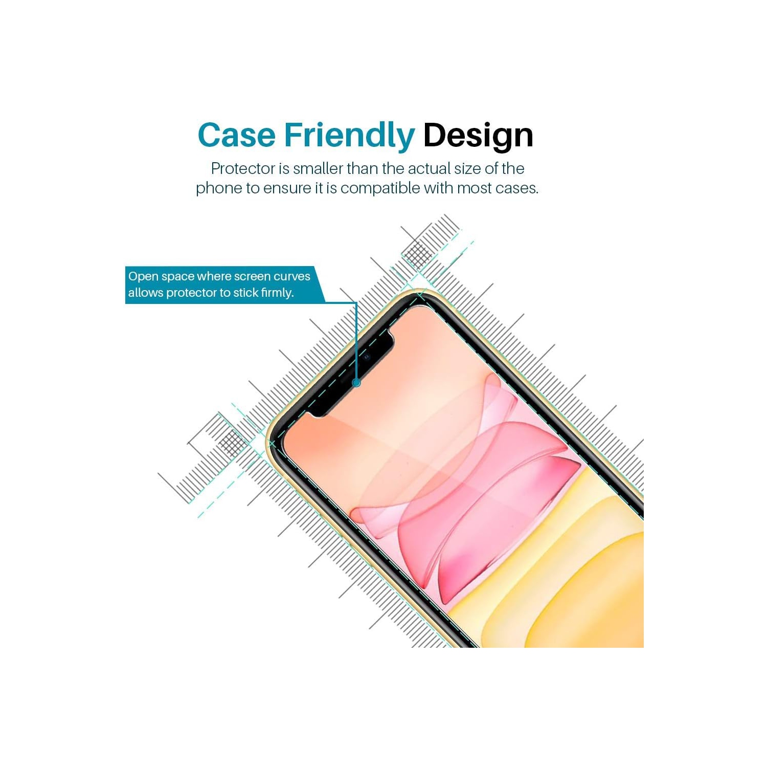 [4 Pack] LK 4 Pack Screen Protector for iPhone 11 and iPhone XR 6.1 inch, Tempered Glass Case Friendly, Alignment Frame Easy Installation - 3D Touch