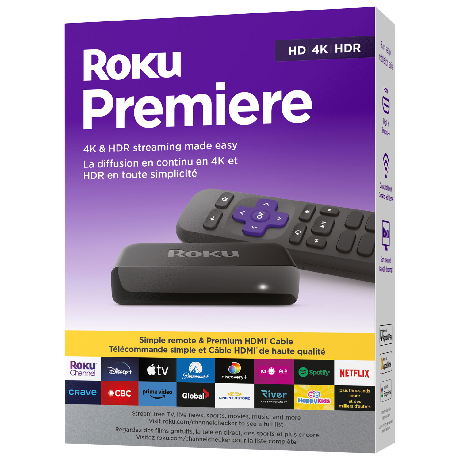 Roku Premiere 4K Media Streamer with Remote
