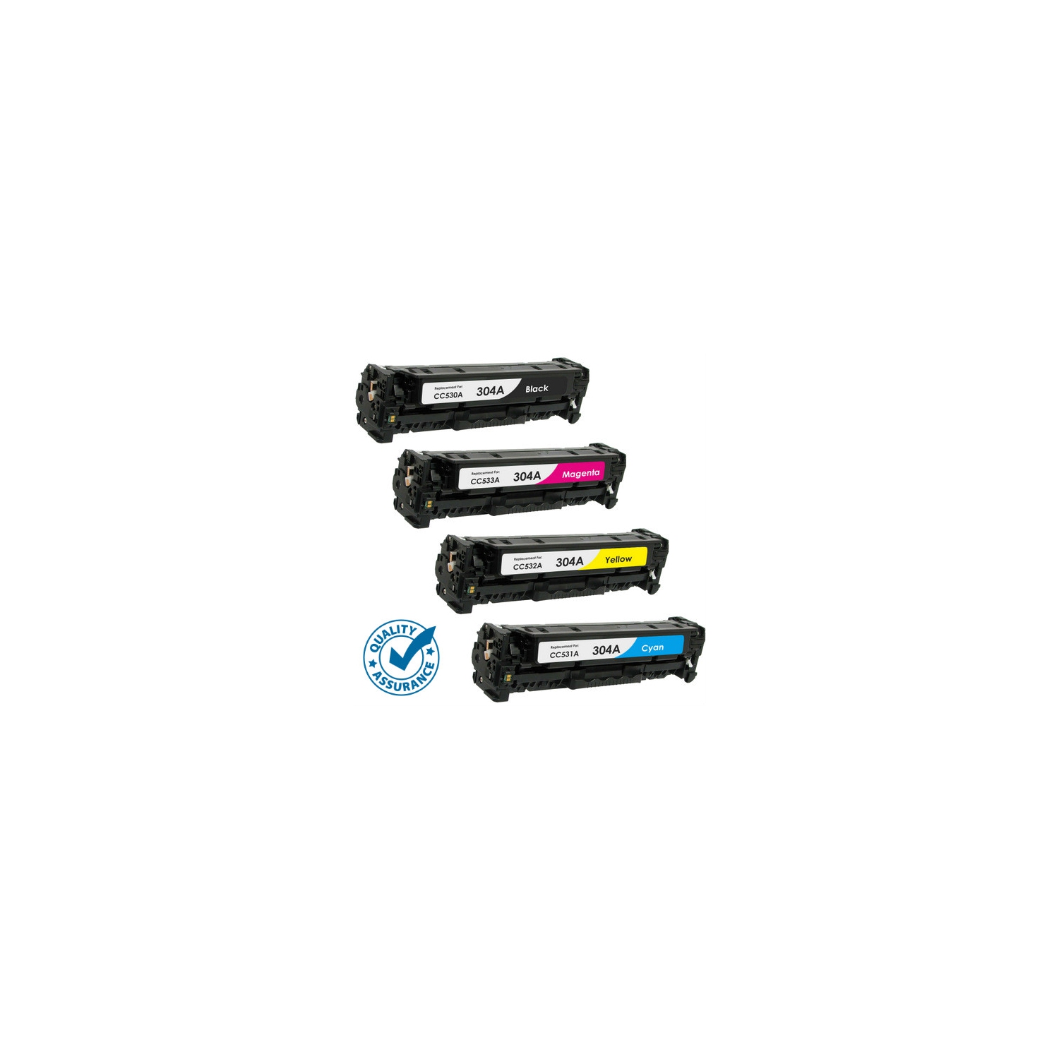 Printer Pro™ 4 COLORS SET- HP 304A BK/M/Y/C Toner Cartridge -HP Printer CP2025, CM2320